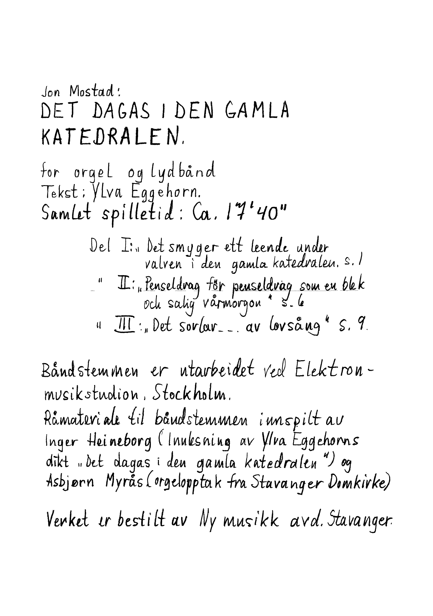 Det dagas i den gamla katedralen