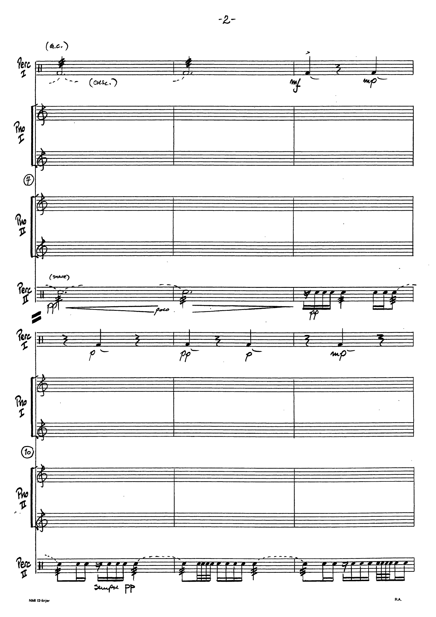 Ghirlanda for 2 pianos and 2 percussion players - Image 6