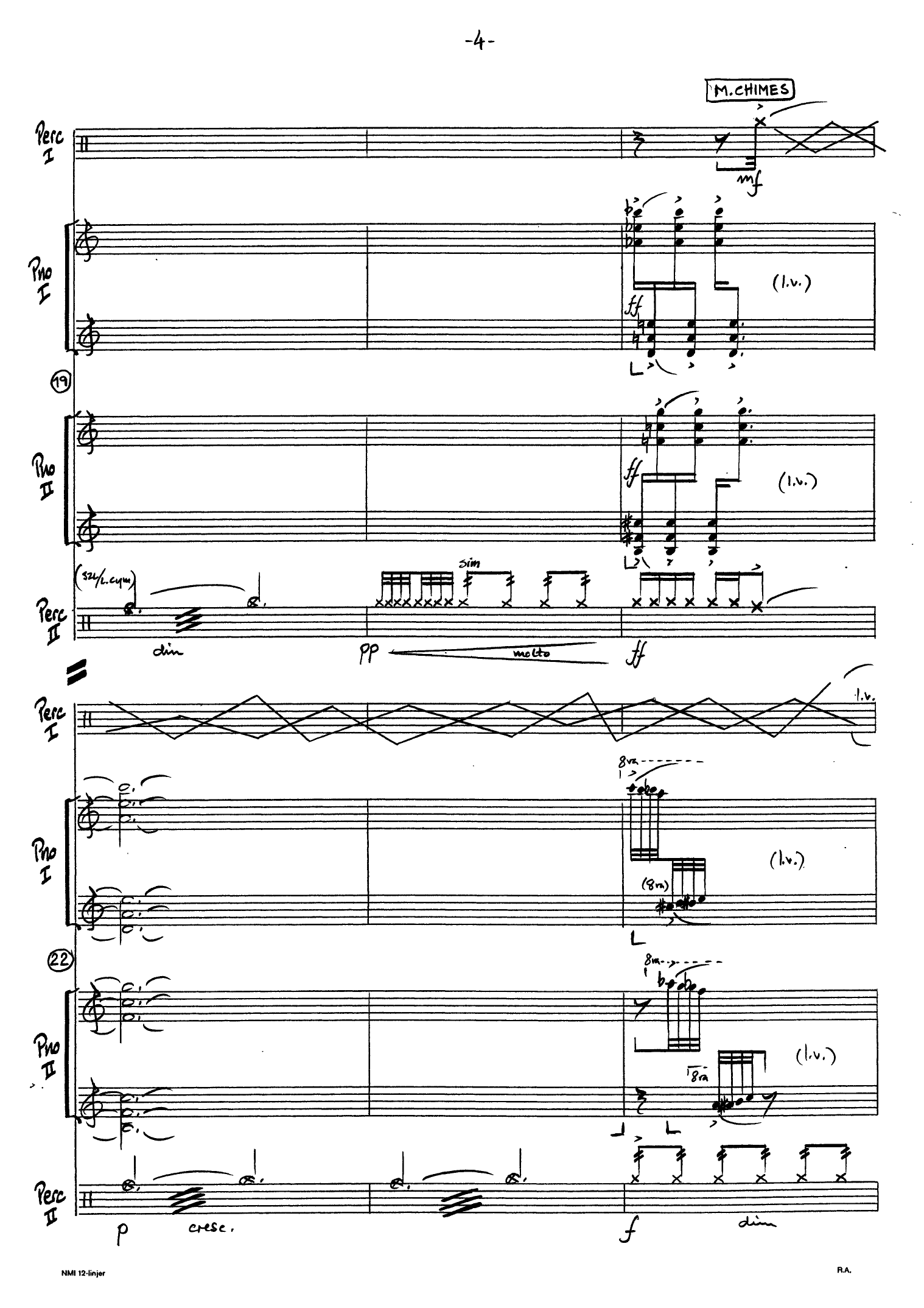 Ghirlanda for 2 pianos and 2 percussion players - Image 8