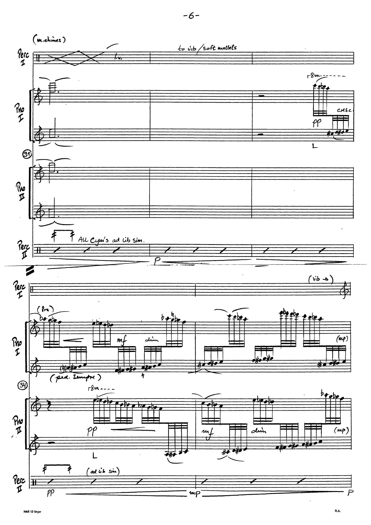 Ghirlanda for 2 pianos and 2 percussion players - Image 10