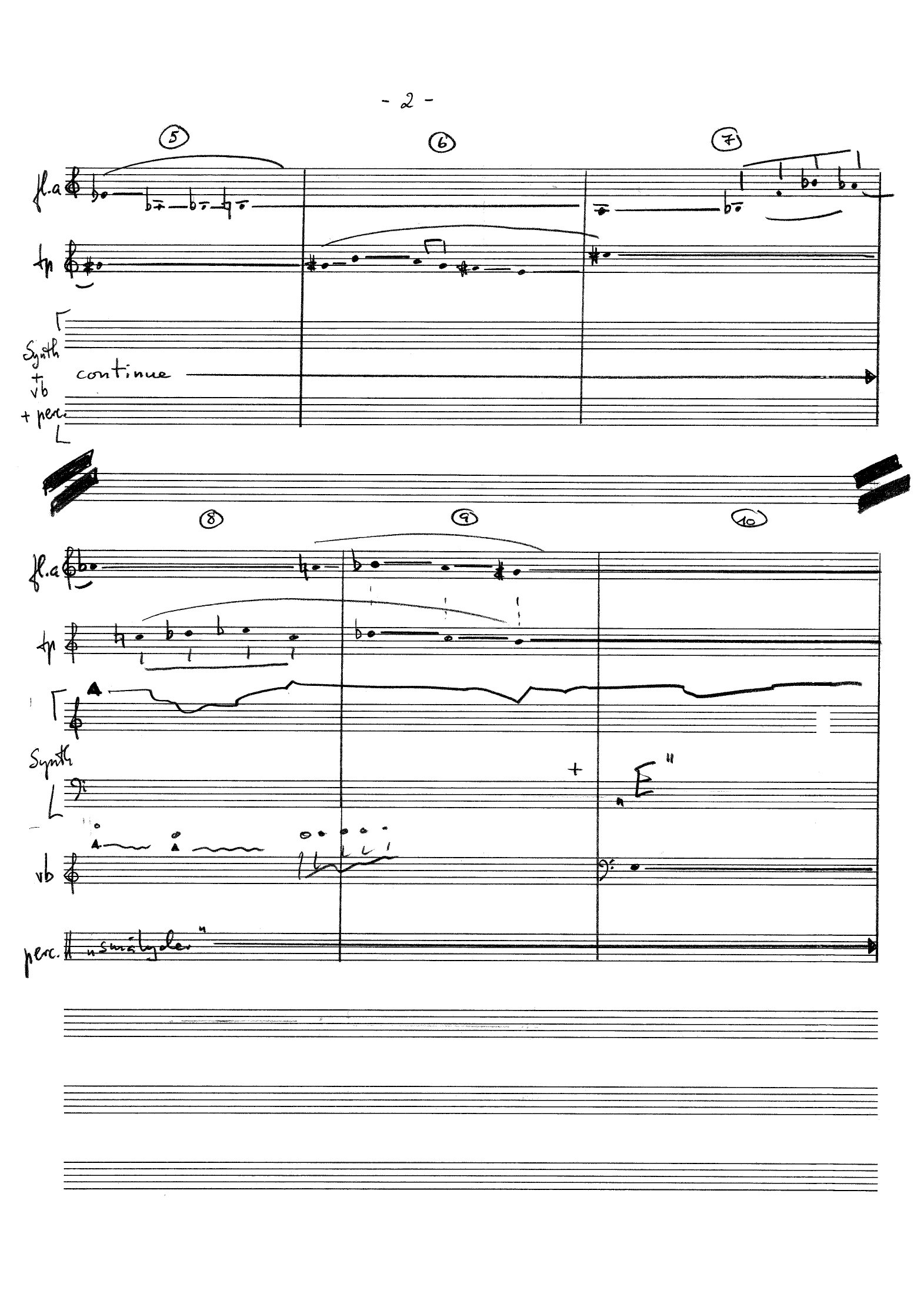Arktik for Electric Guitar - Alto Flute - Trumpet - Synthesizer - Contrabass - Percussion - Image 2