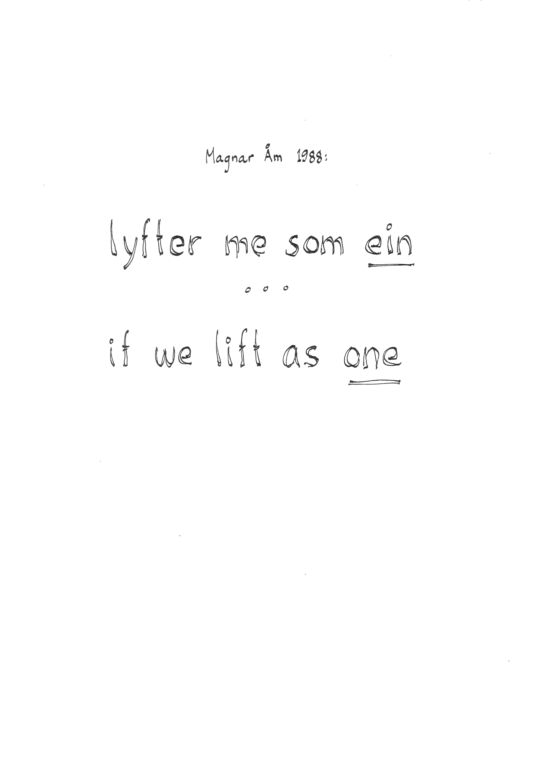 lyfter me som ein