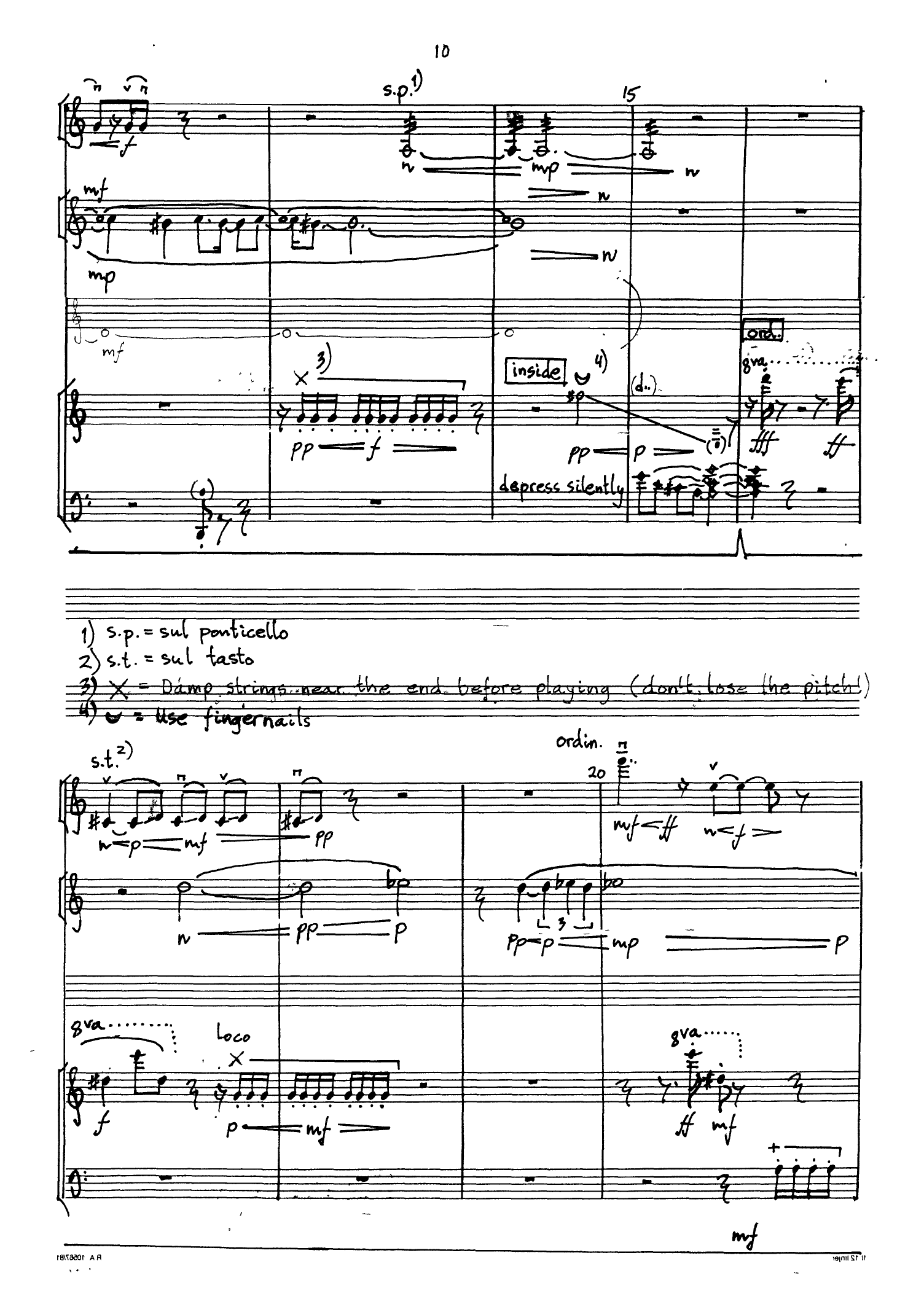 omen for violin, horn, upright piano and opening recitation - Image 10