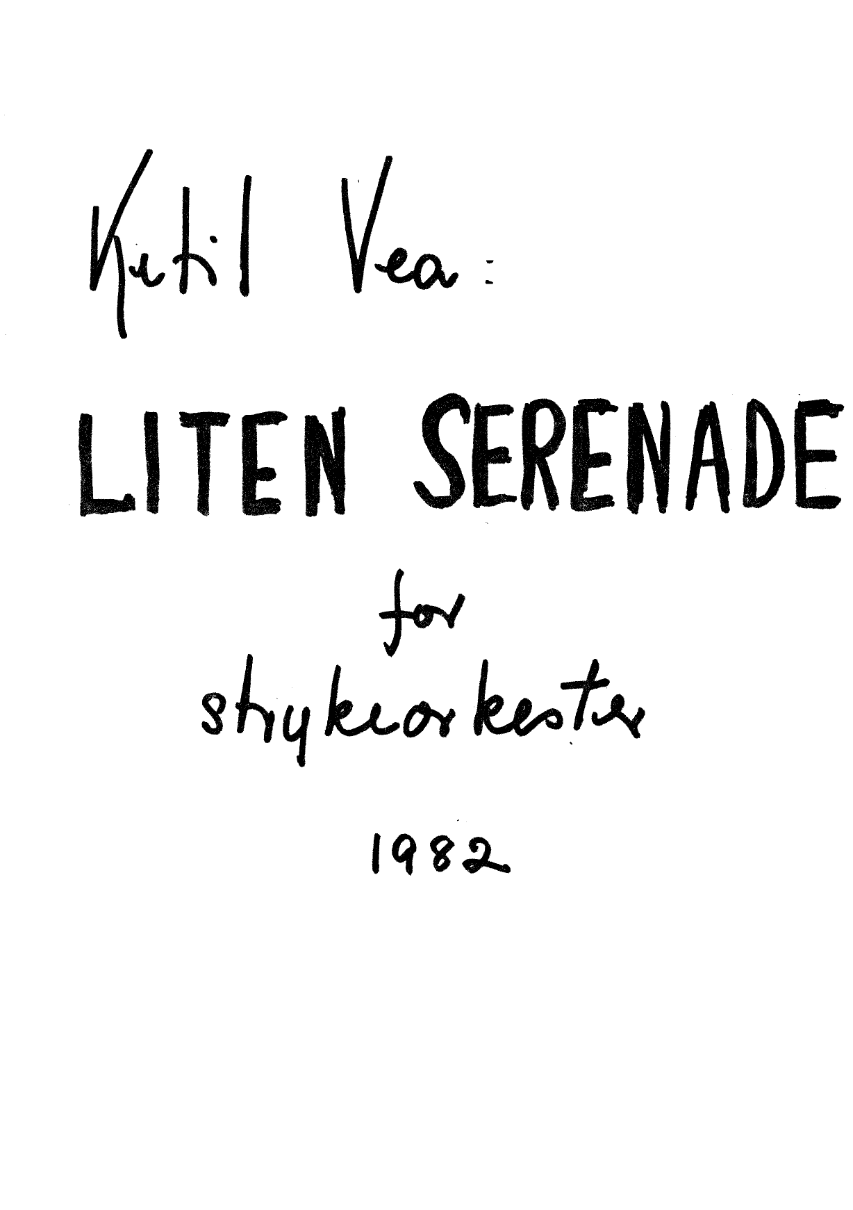 Liten serenade for strykeorkester
