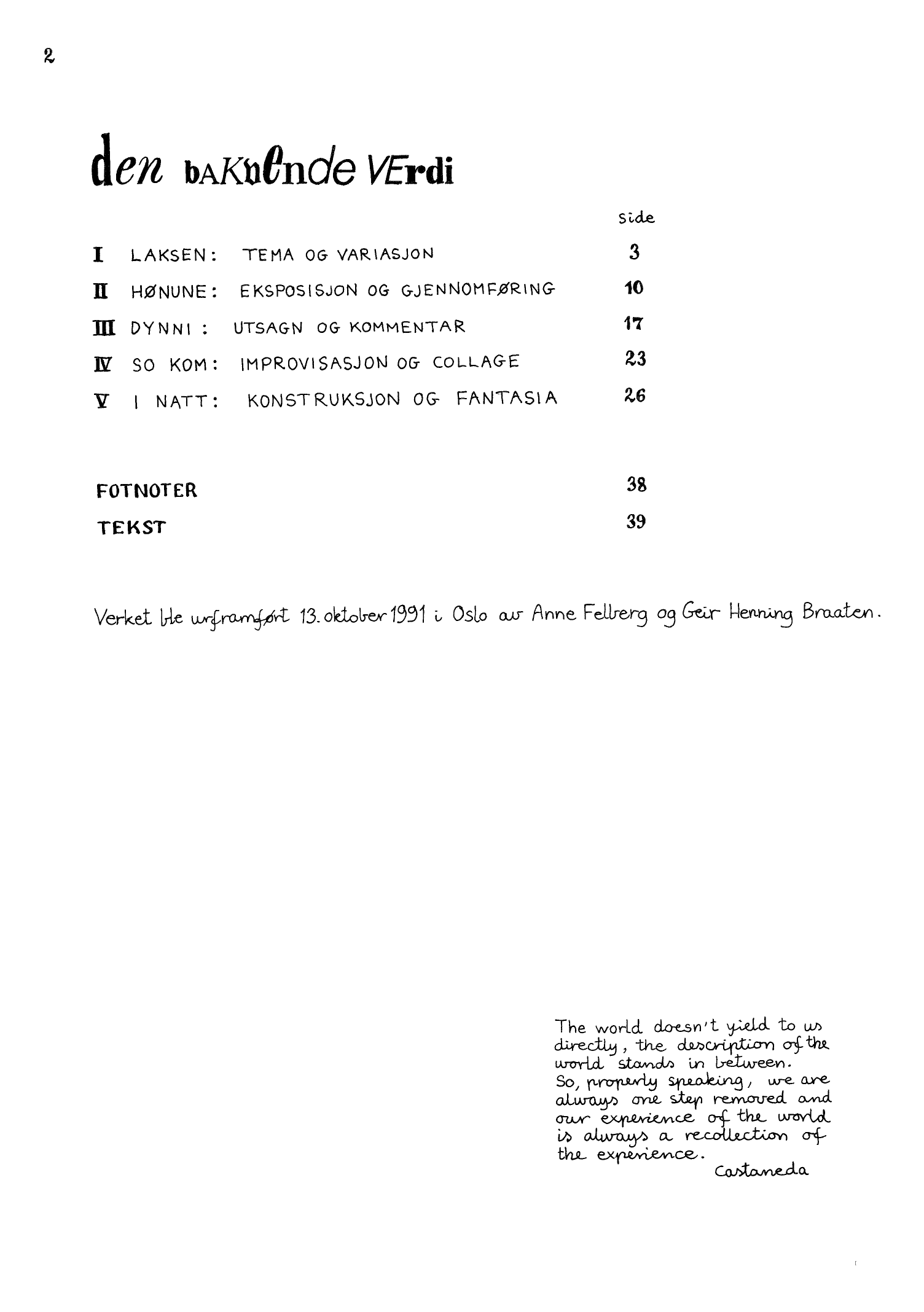 Den bakvende verdi - For mezzosopran og piano - Bilde 2