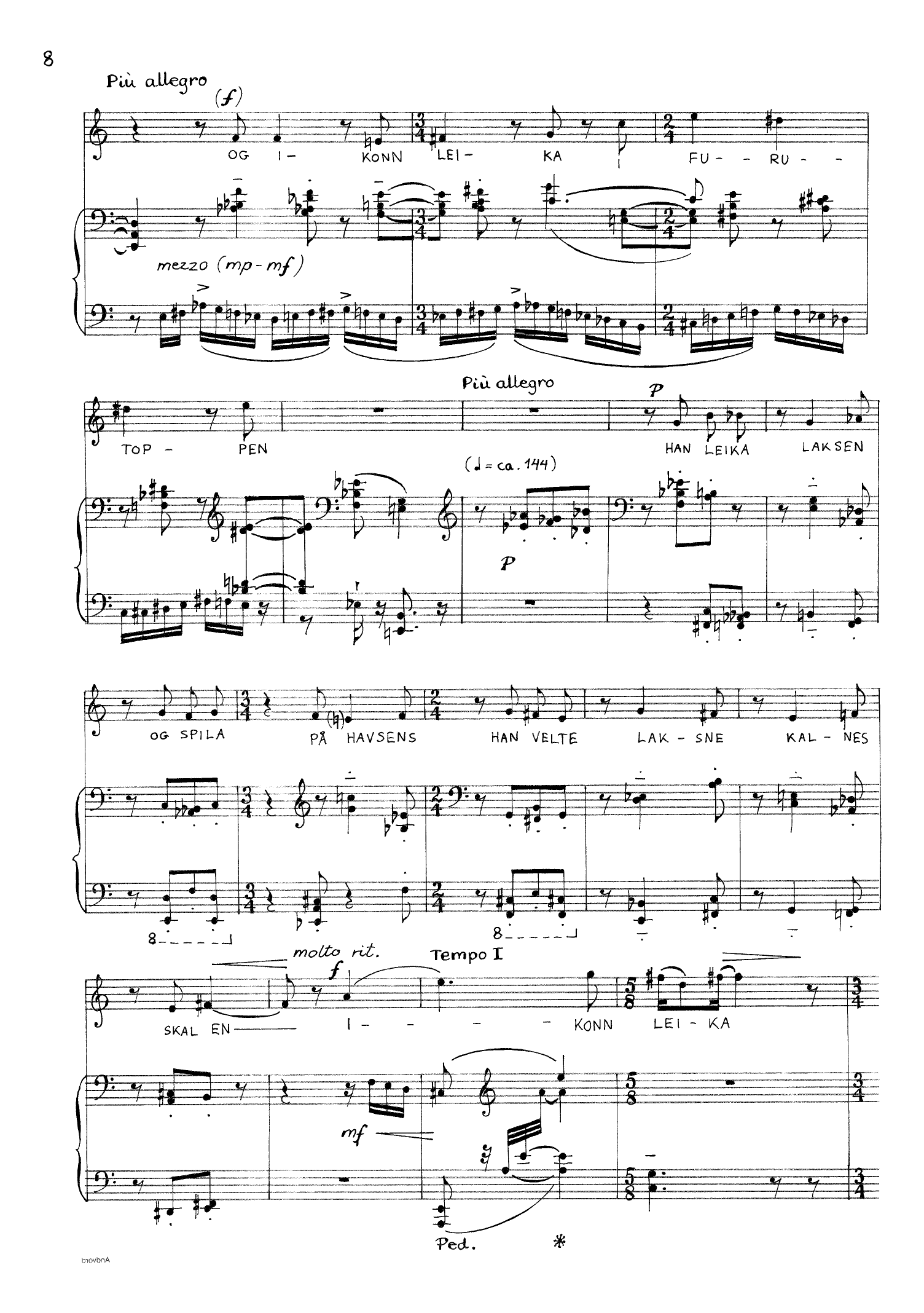 Den bakvende verdi - For mezzosopran og piano - Bilde 8
