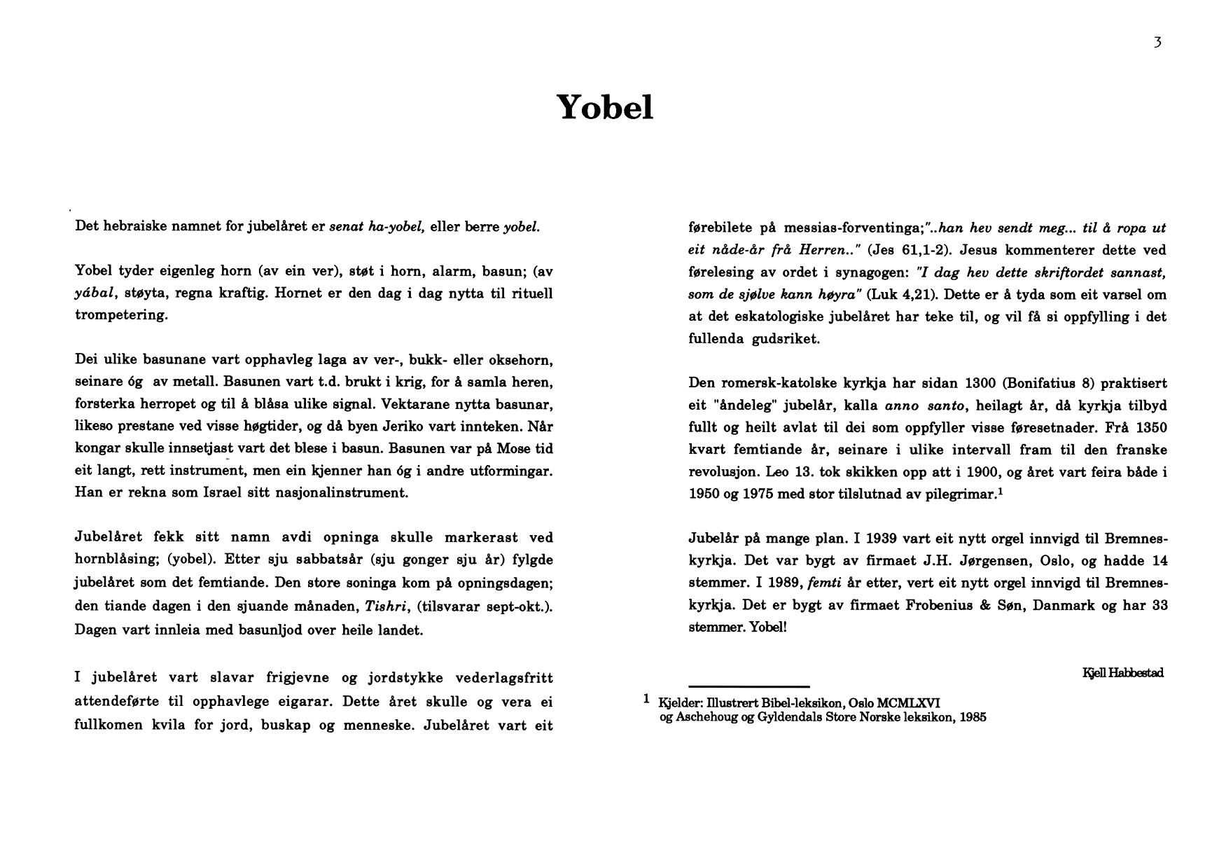 Yobel : A Liturgical Drama, op. 22 <1989) - Image 5
