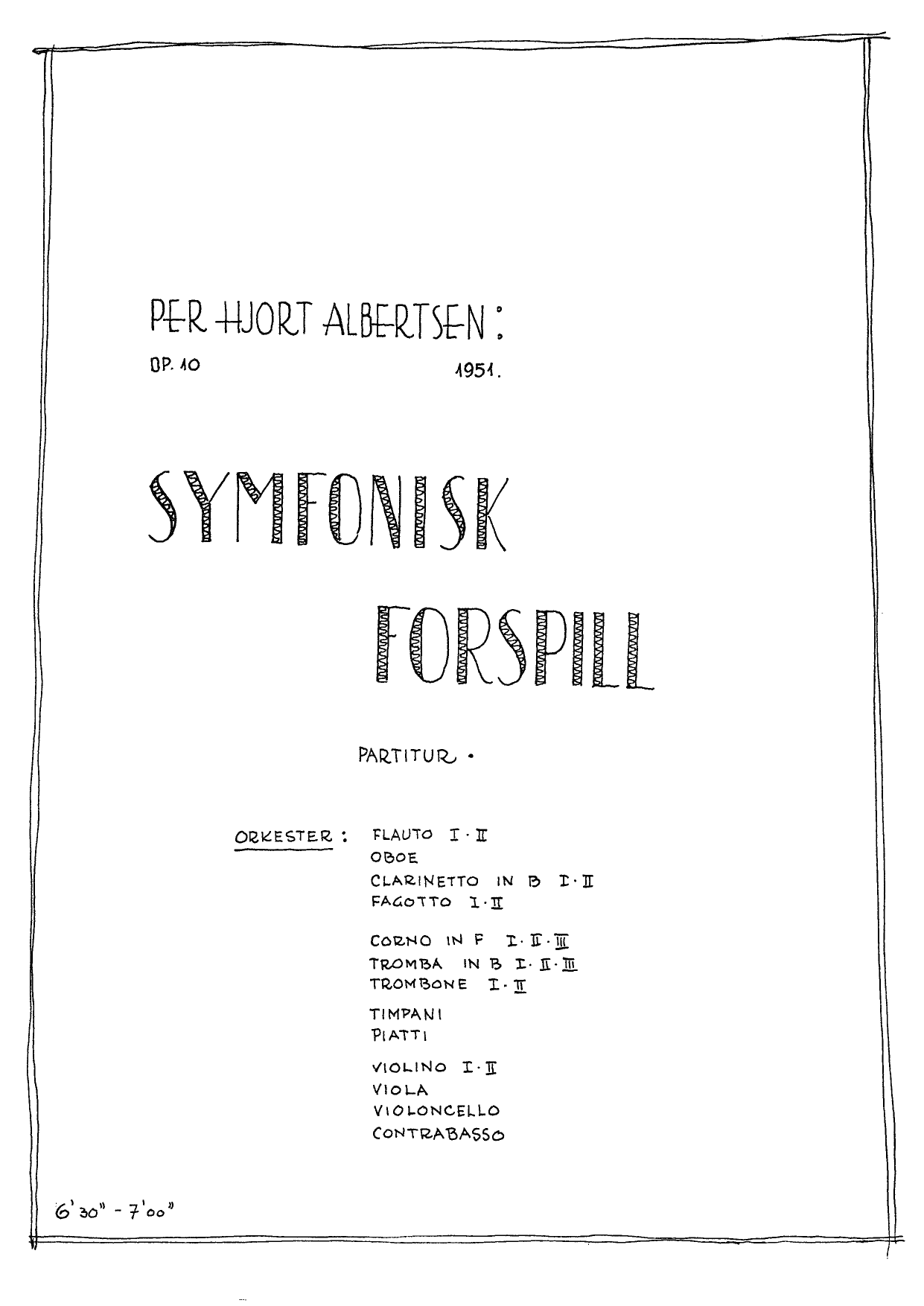 Symfonisk forspill, op. 10