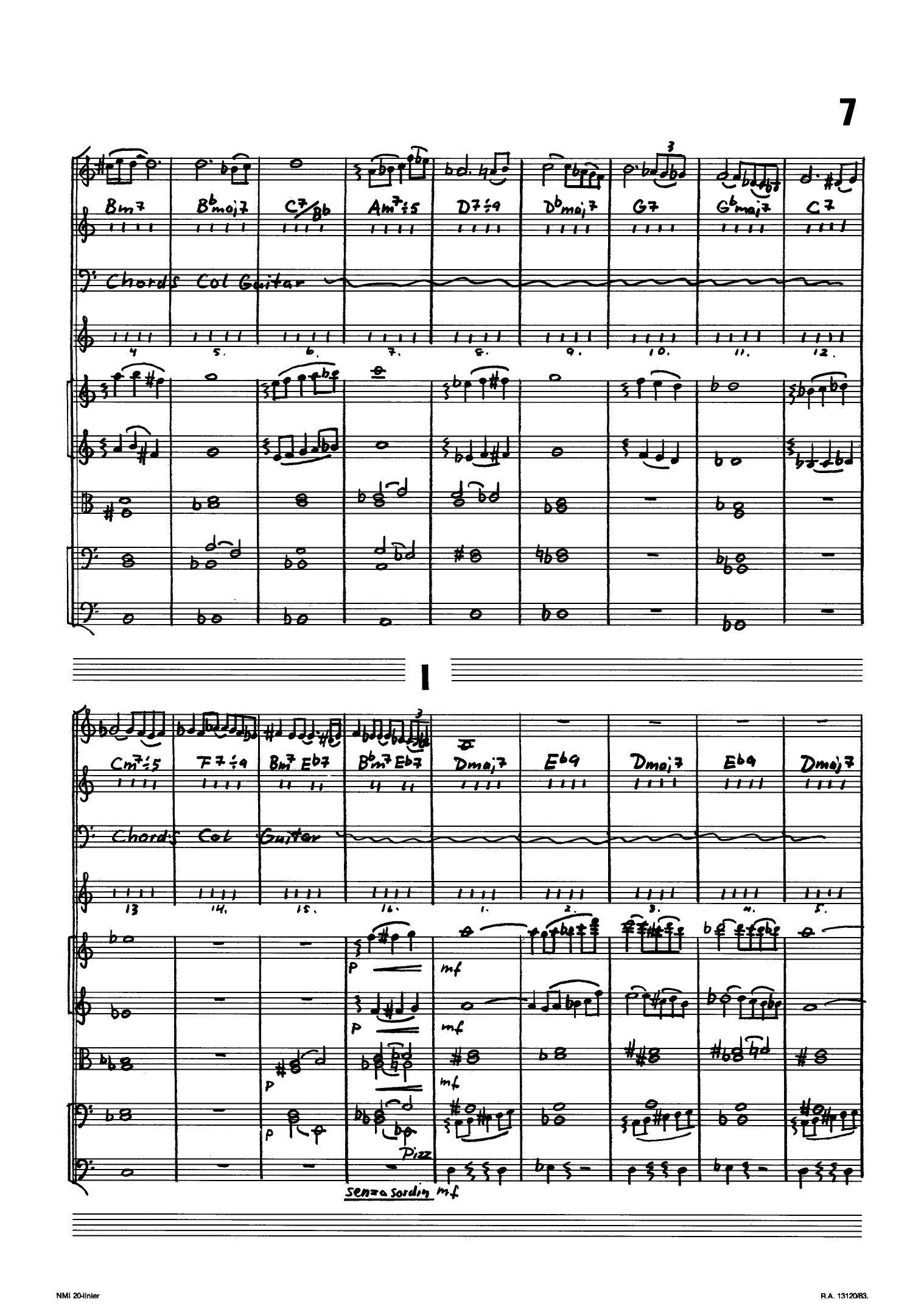 Dialogue for Altosax, Guitar, Bass, Drums and Strings - Image 8