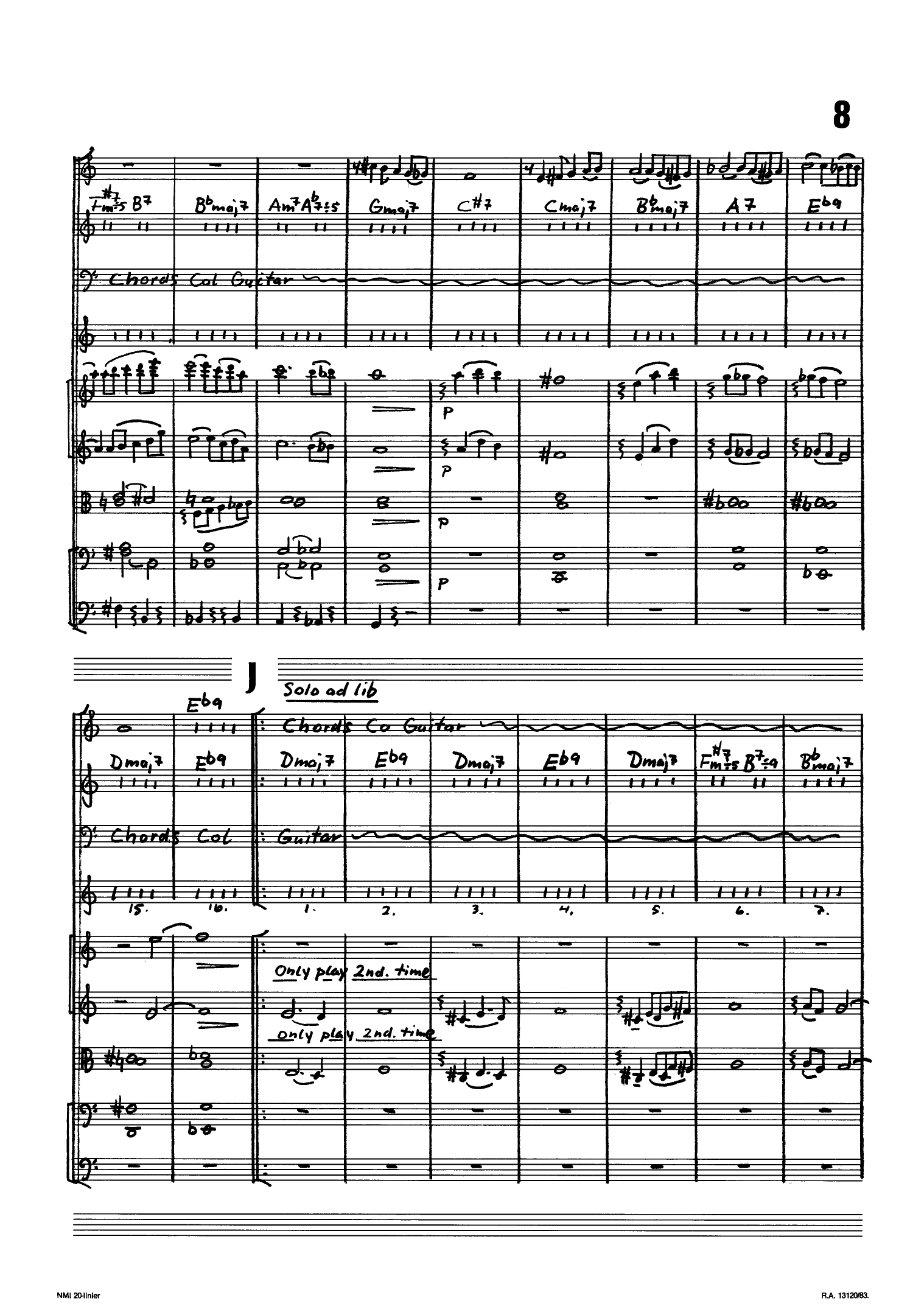 Dialogue for Altosax, Guitar, Bass, Drums and Strings - Image 9
