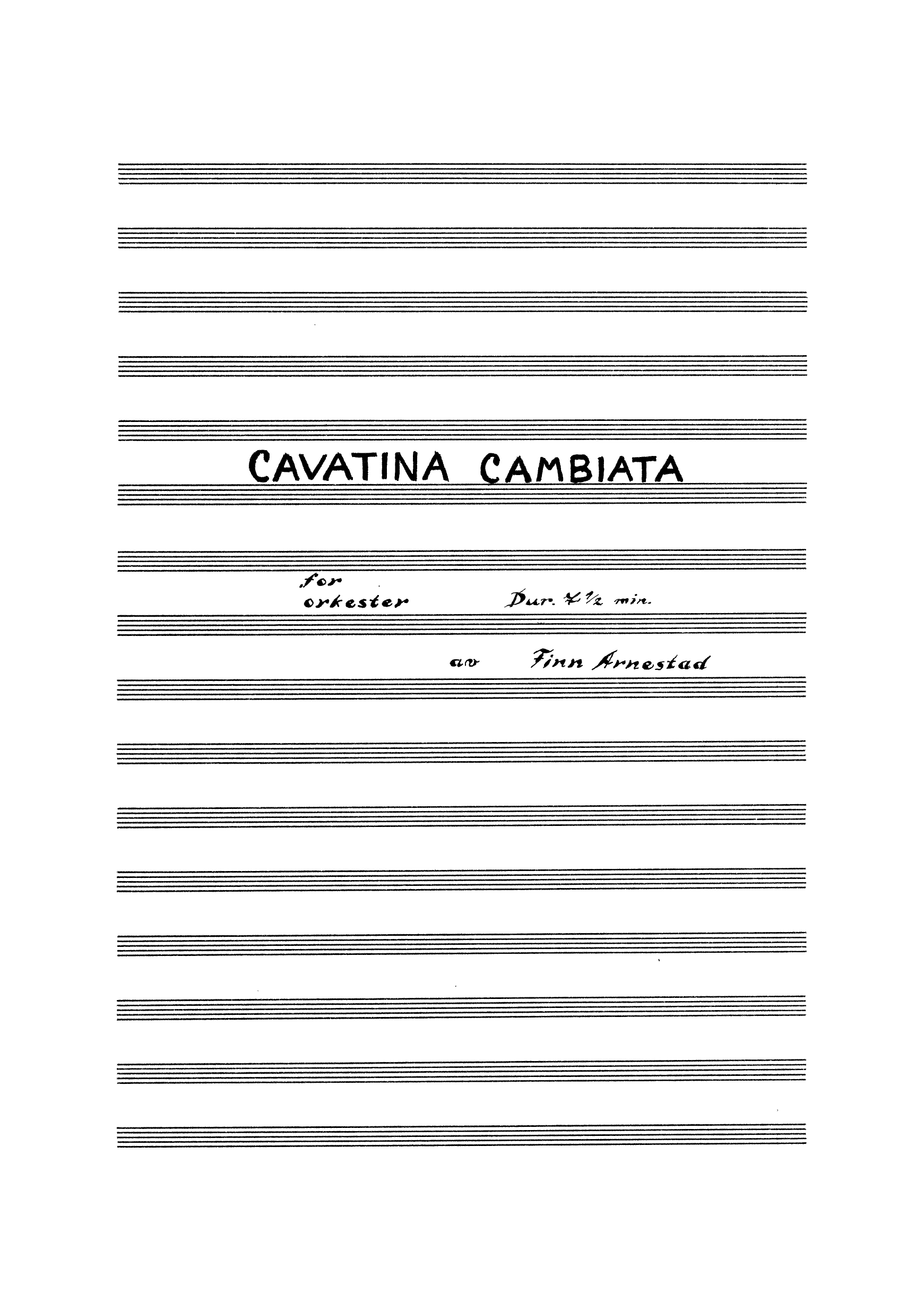 Cavatina cambiata