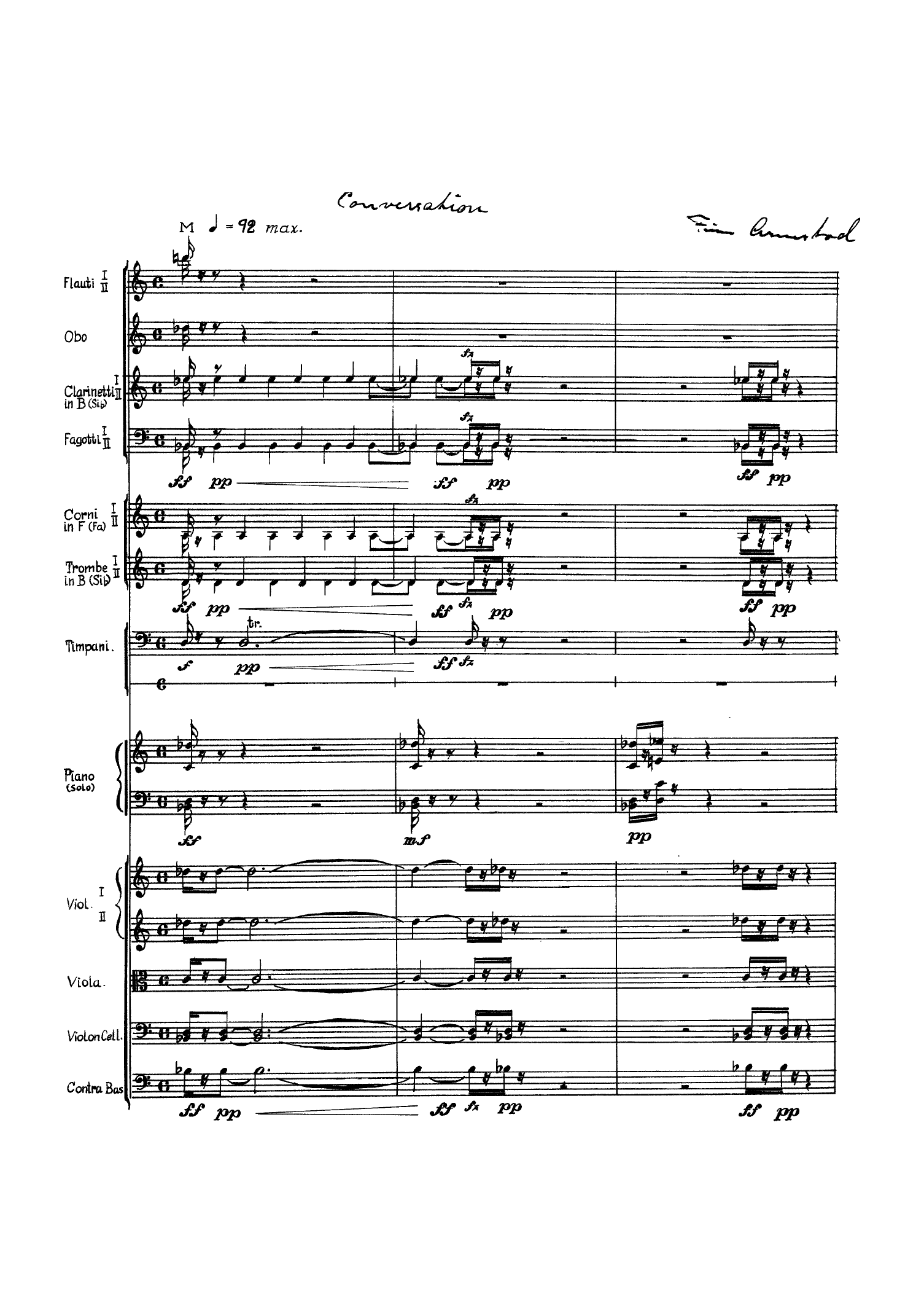Conversation - Konsertintermezzo for klaver og orkester