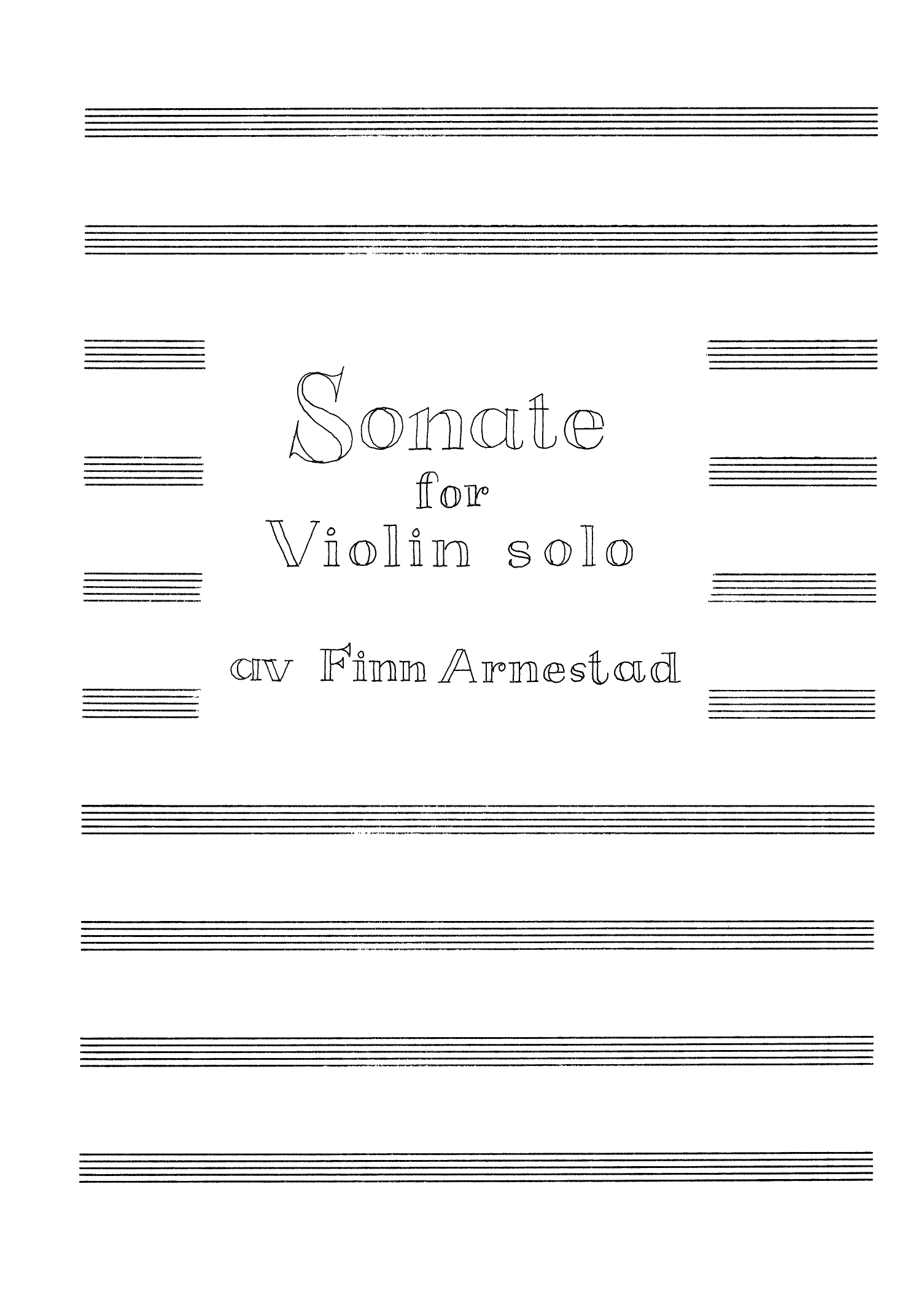 Sonate for violin solo