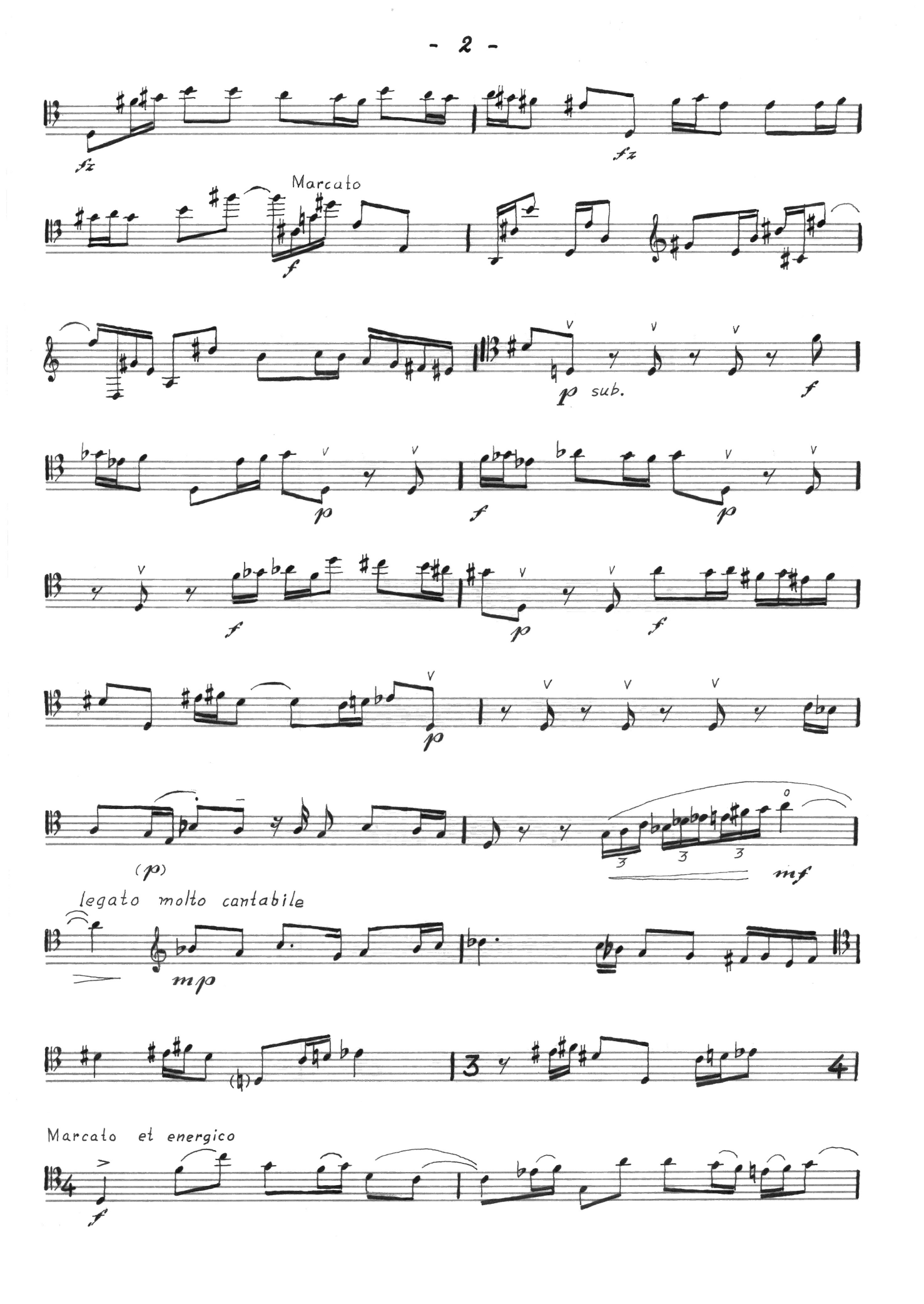 Sonate for contrabass solo - Bilde 2