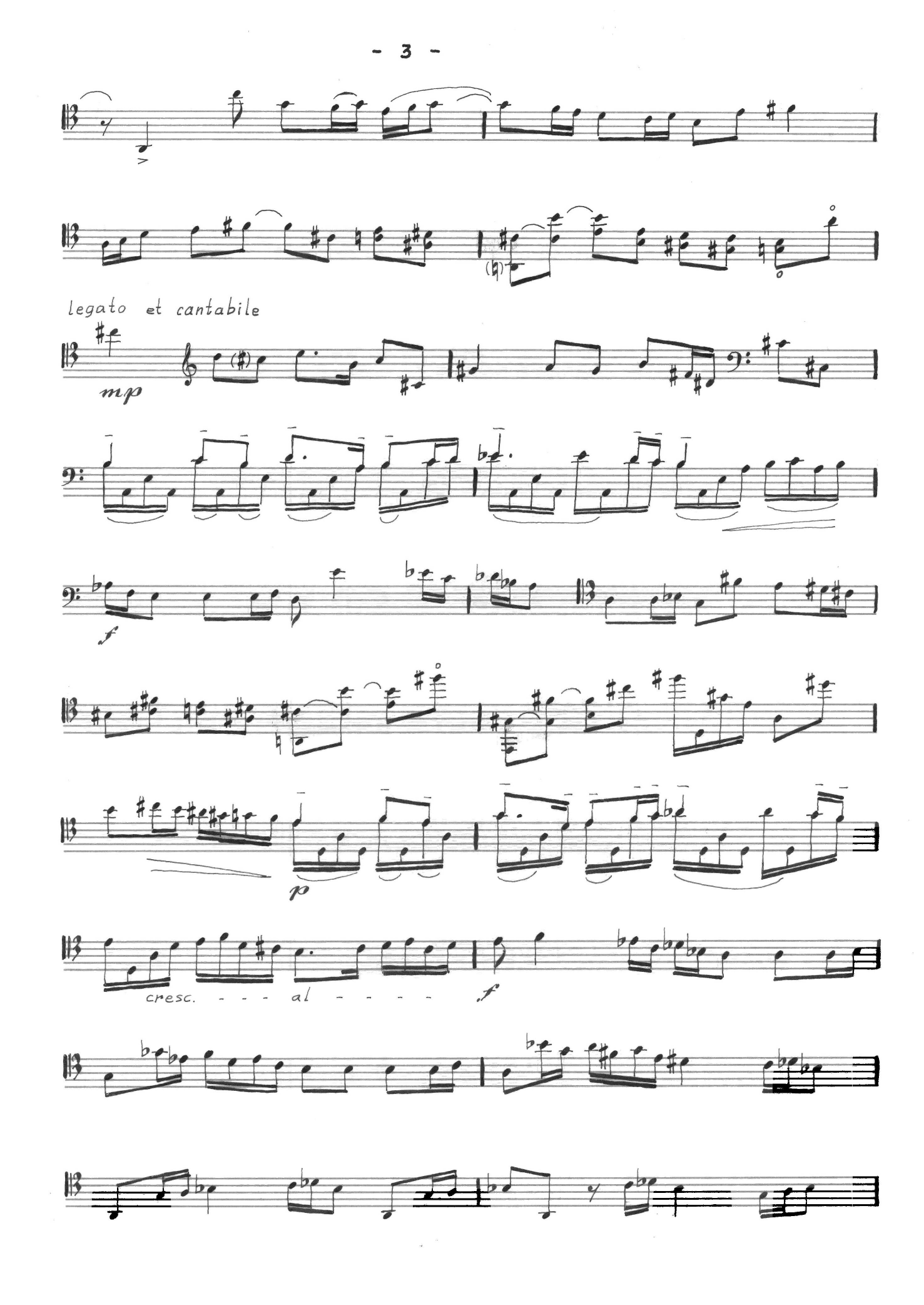 Sonate for contrabass solo - Bilde 3