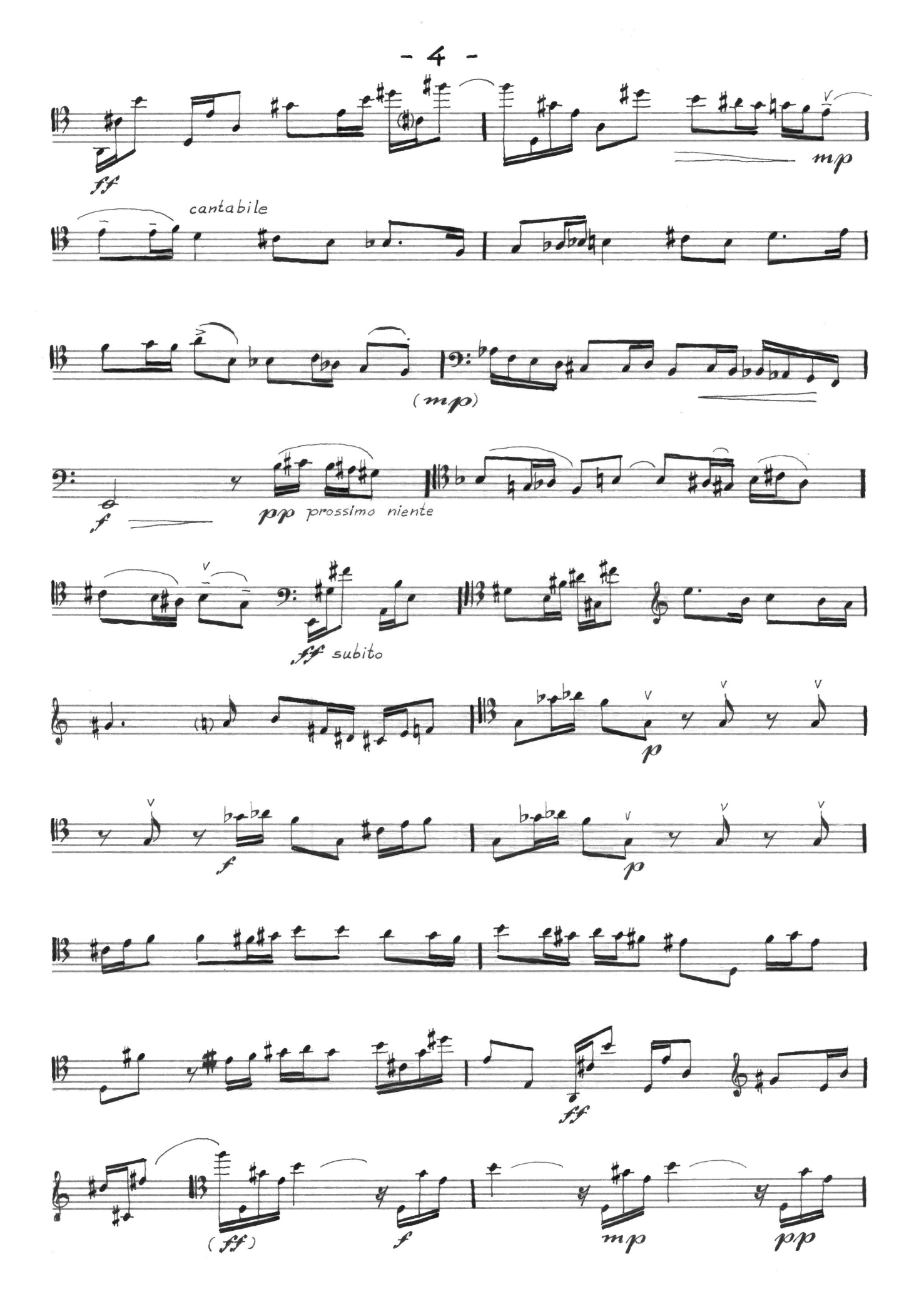 Sonate for contrabass solo - Bilde 4