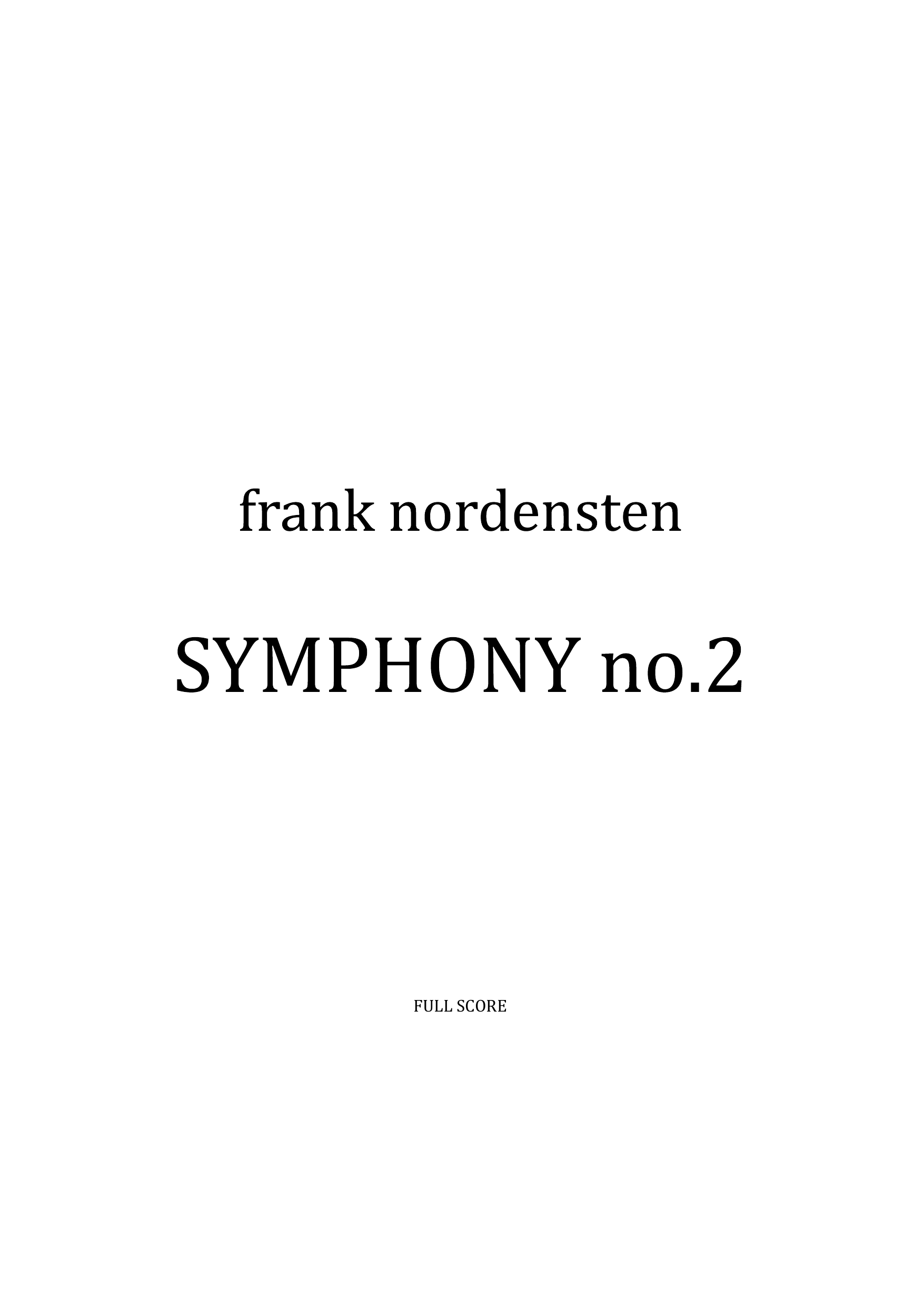 Symphony No 2, op. 22