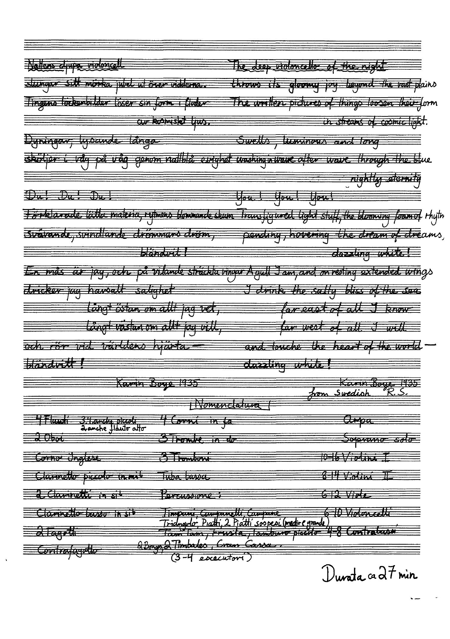 Symphony No 1 for Large Orchestra and Soprano, op. 23 - Image 2