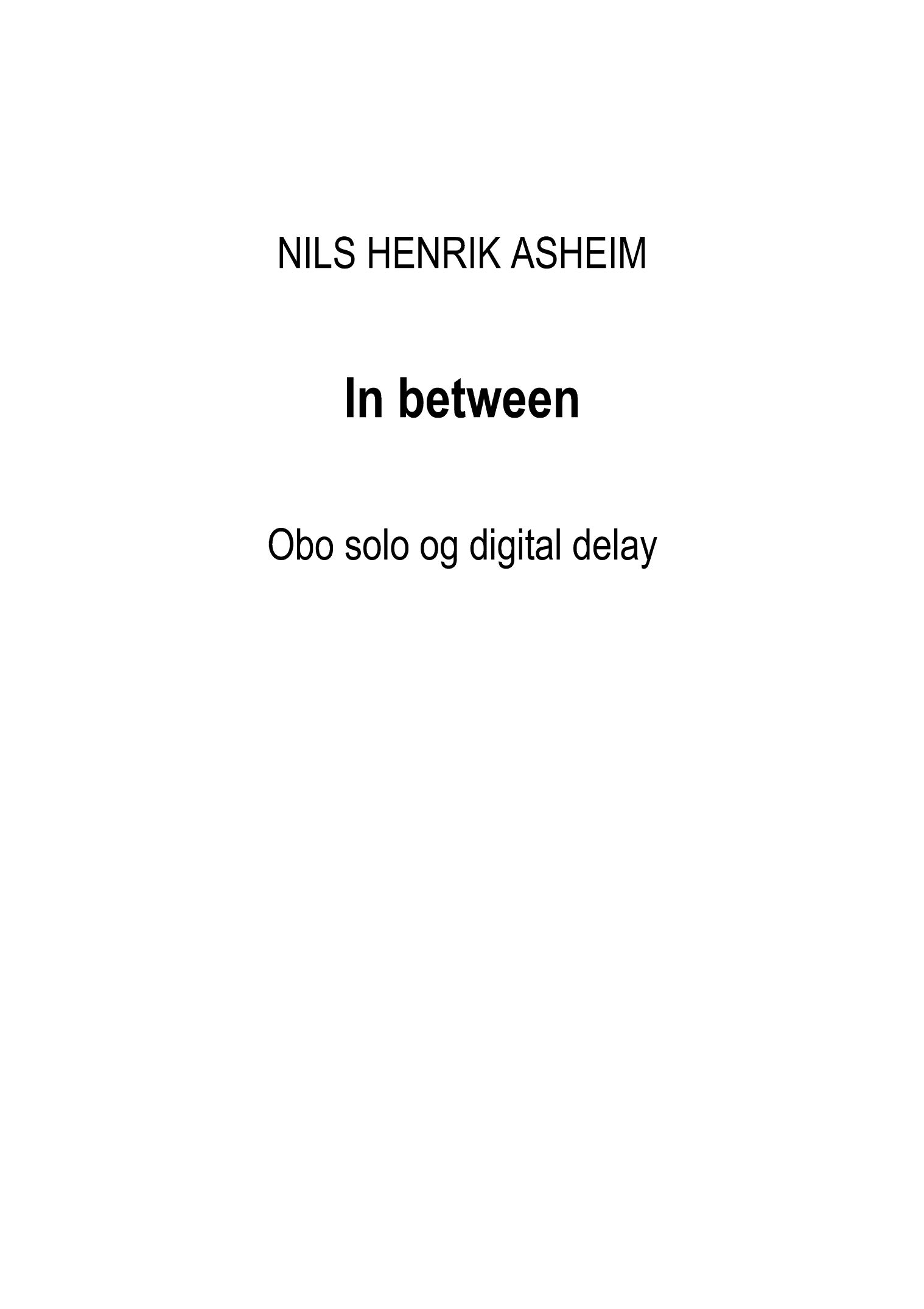 In between for obo solo og digital delay
