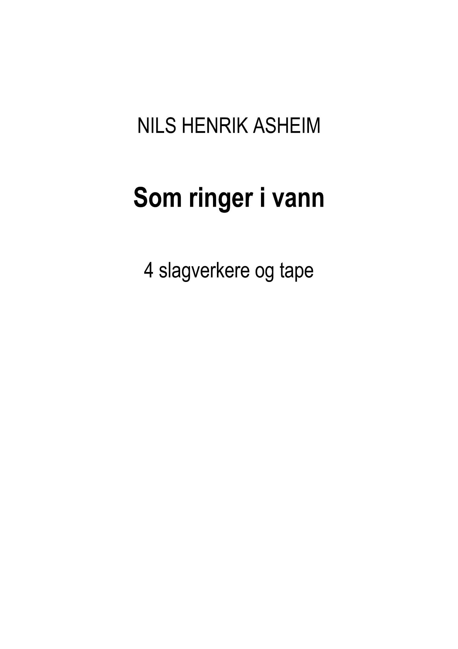 Som ringer i vann