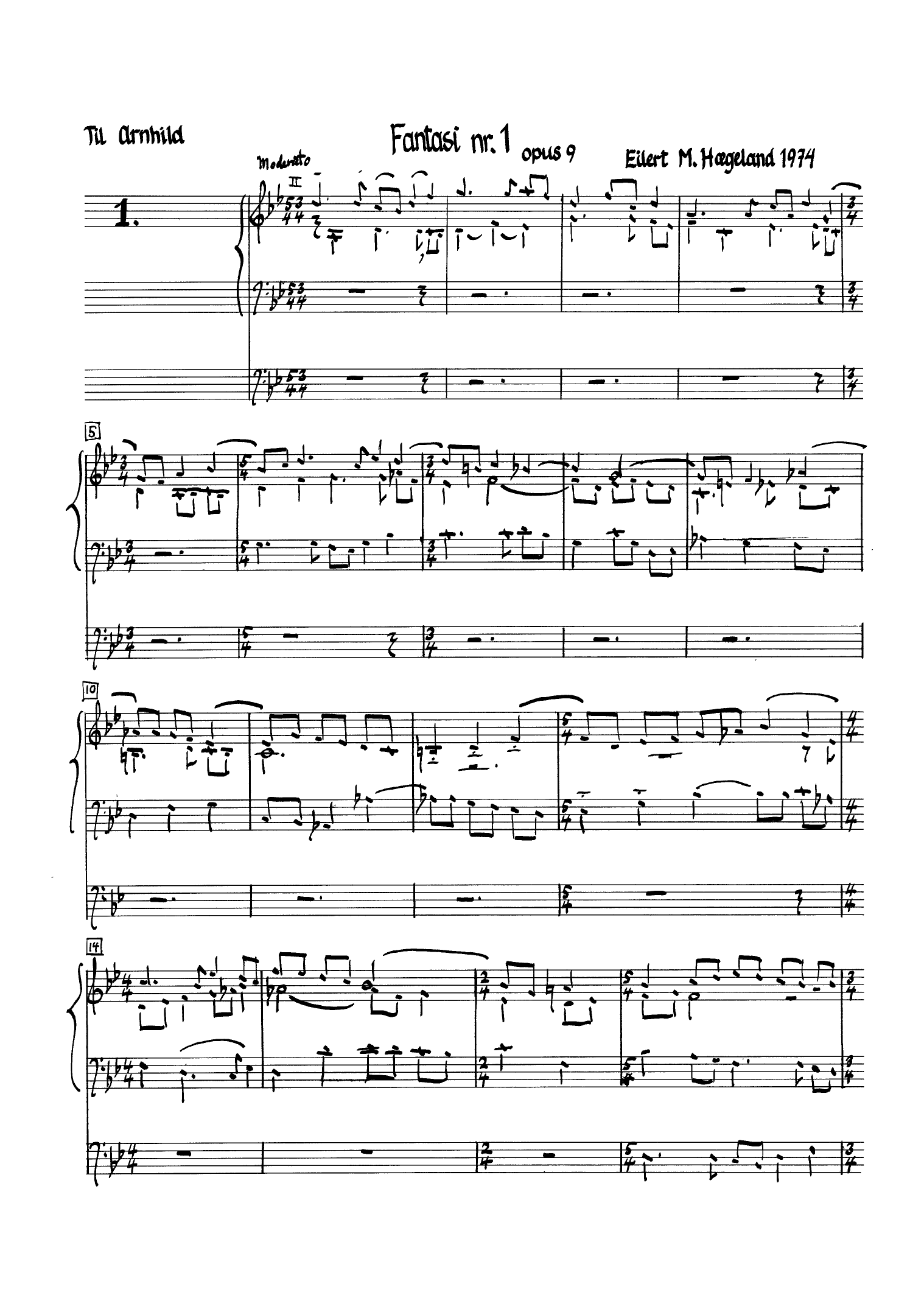 Fantasy No. 1, op. 9
