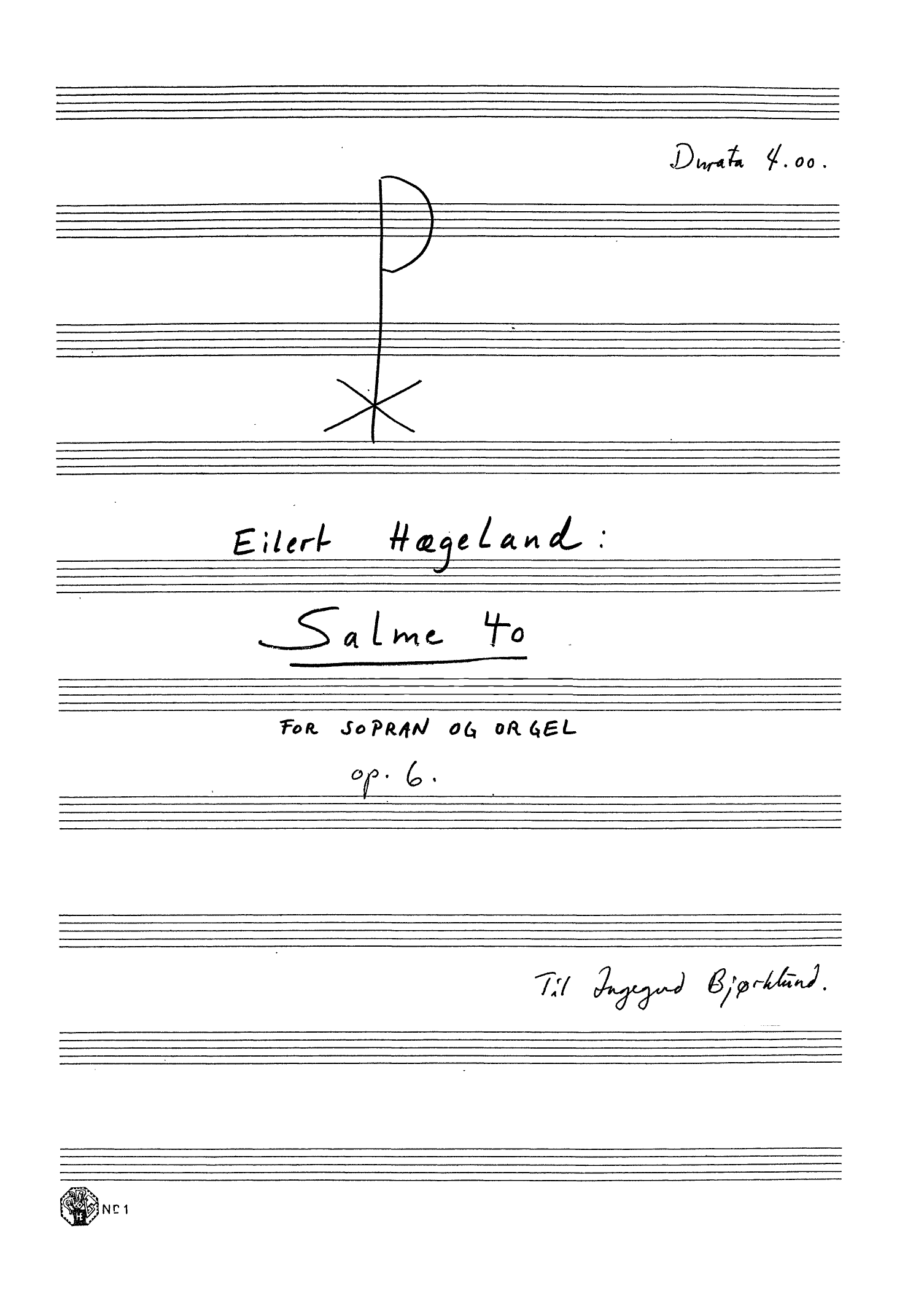Salme 40 for sopran og orgel, op. 6