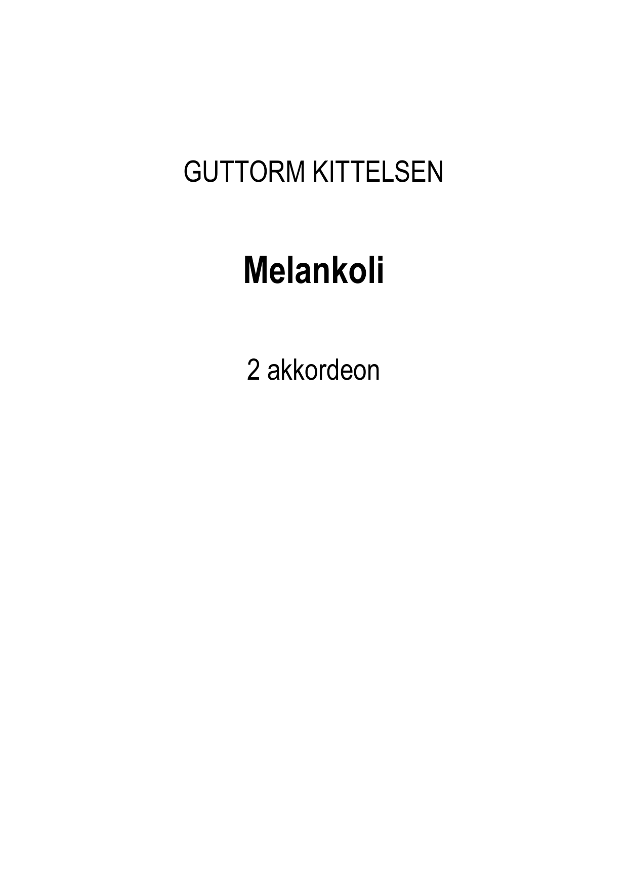 Melankoli