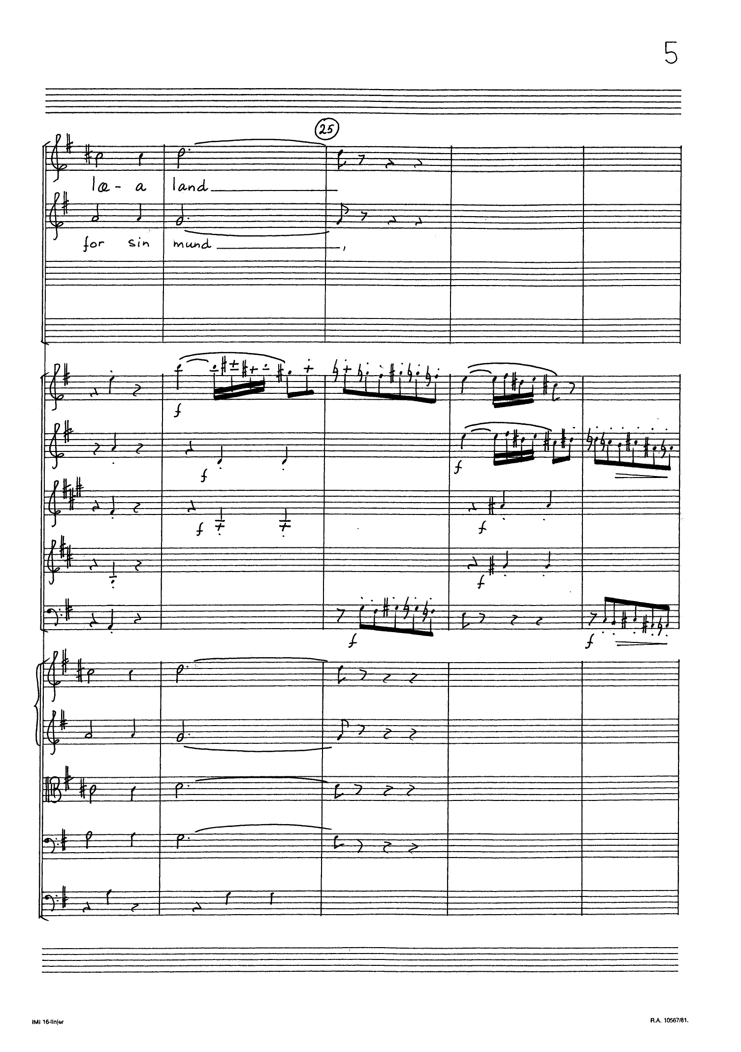 Petter Dass-serenade for kammerkor og kammerensemble, op. 93 - Bilde 7