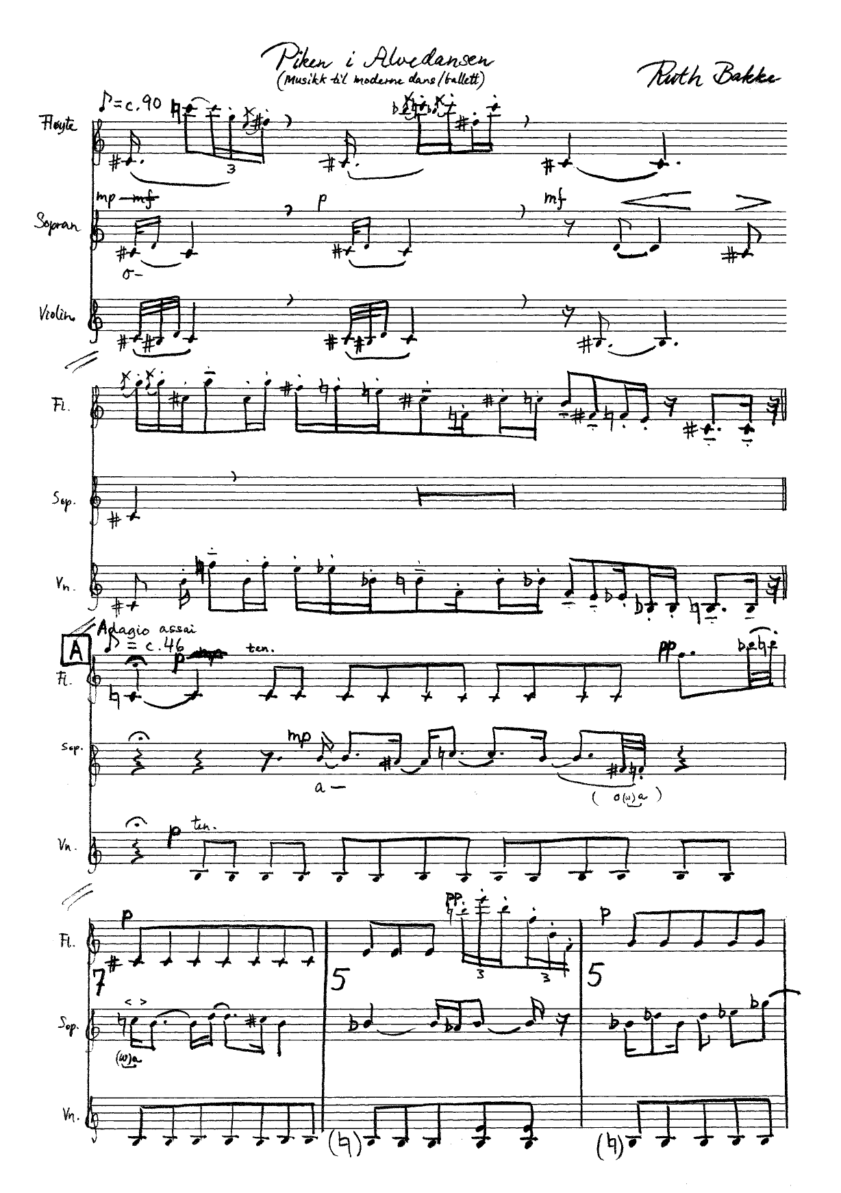 Piken i alvedansen - Musikk til moderne dans/ballett