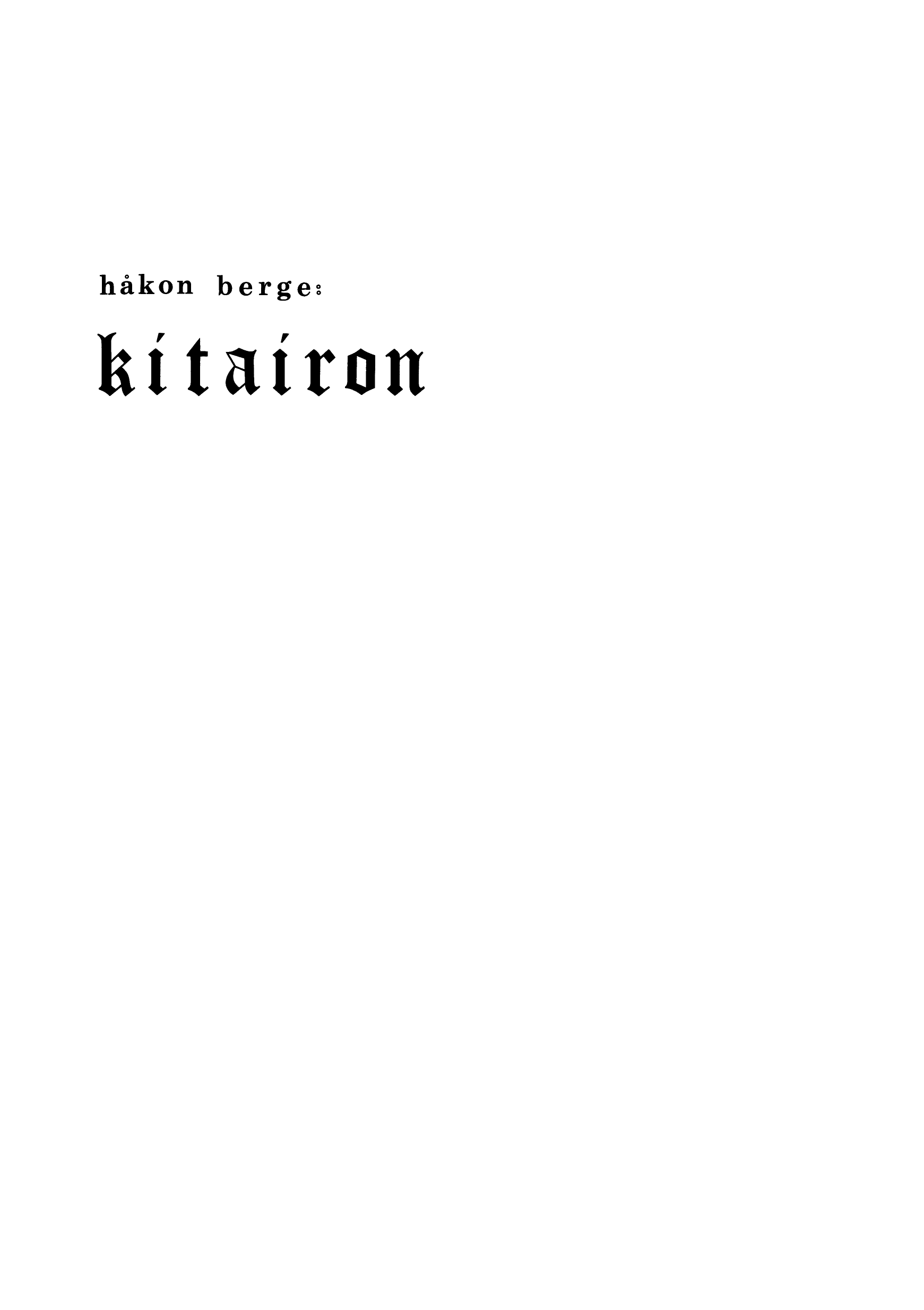 Kitairon