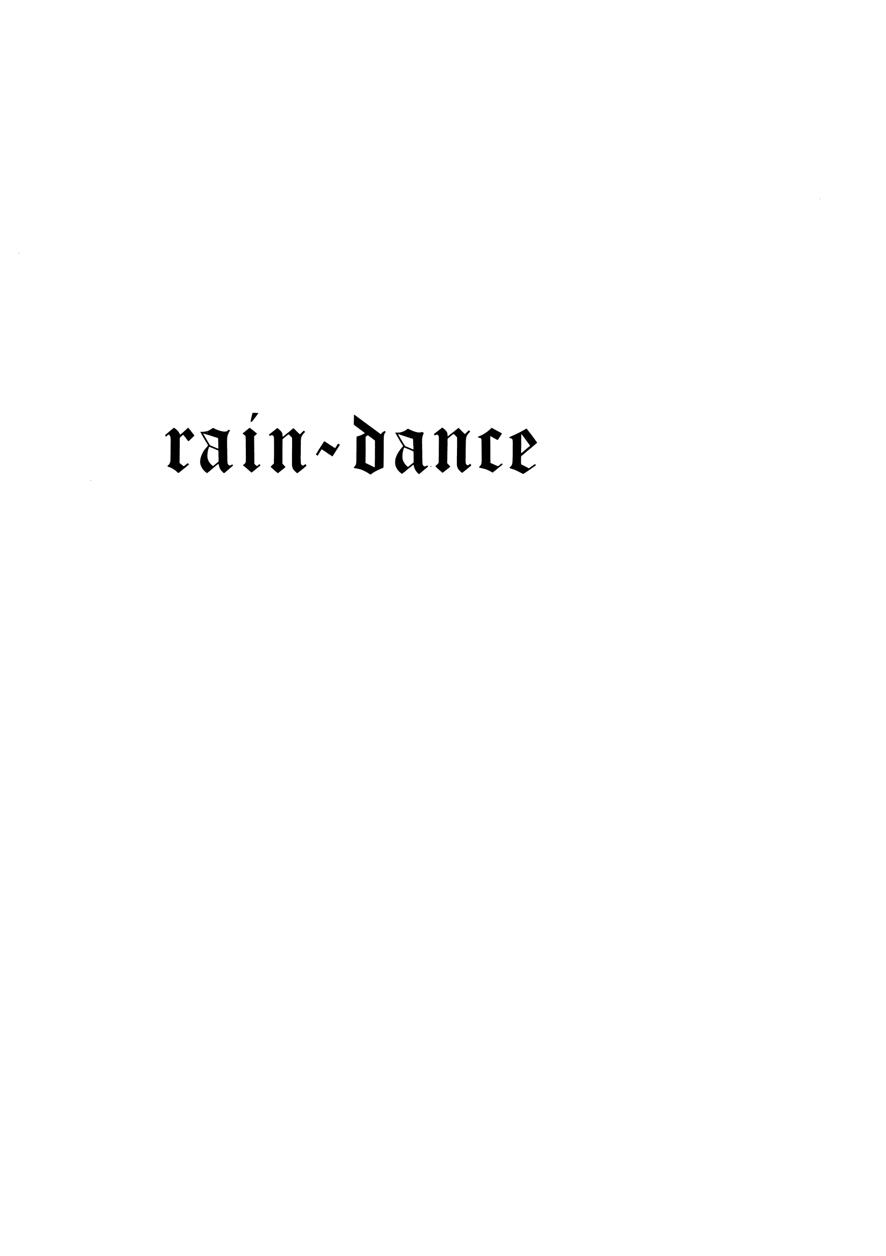 Rain-dance