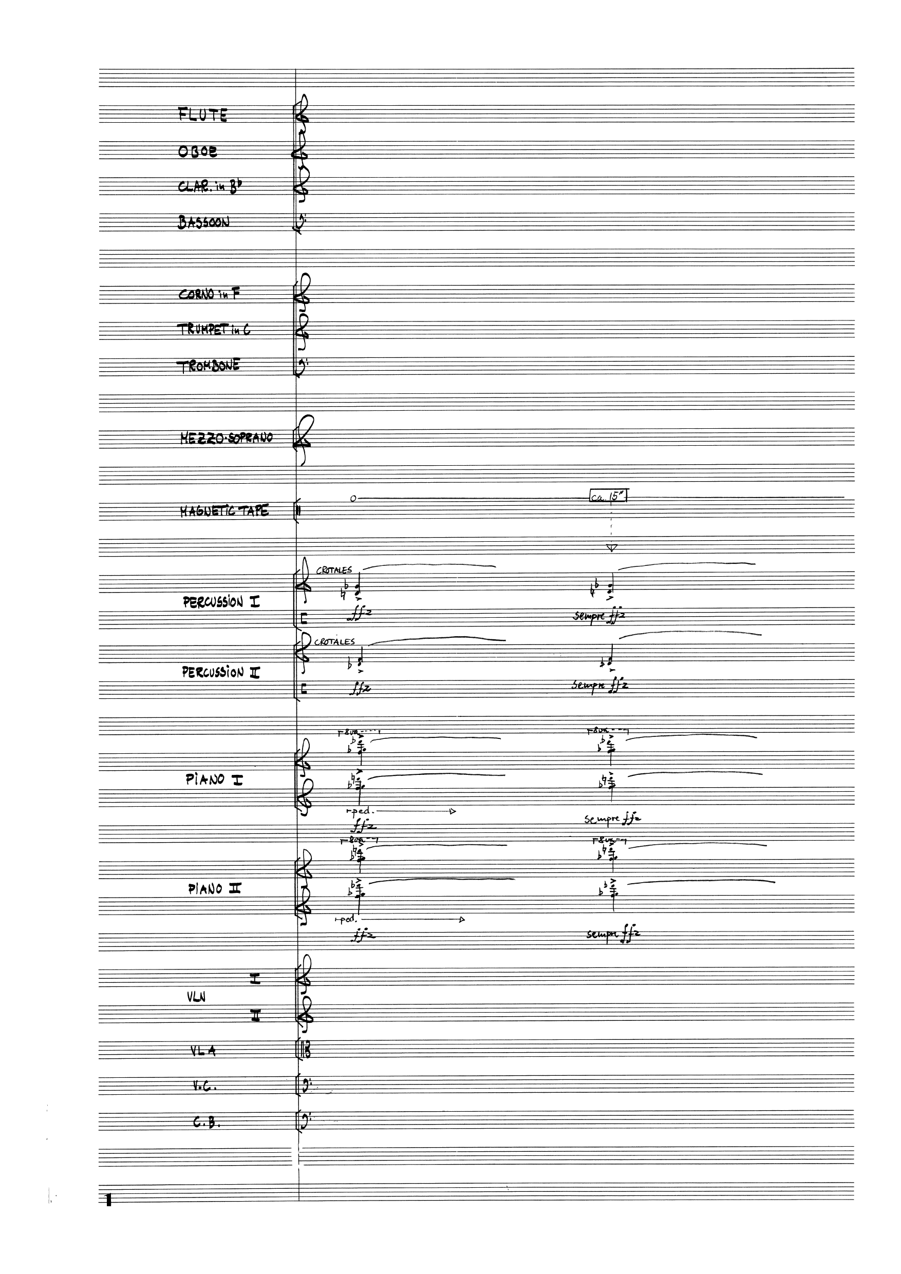 Signal for Chamber Orchestra and Magnetic Tape - Image 4
