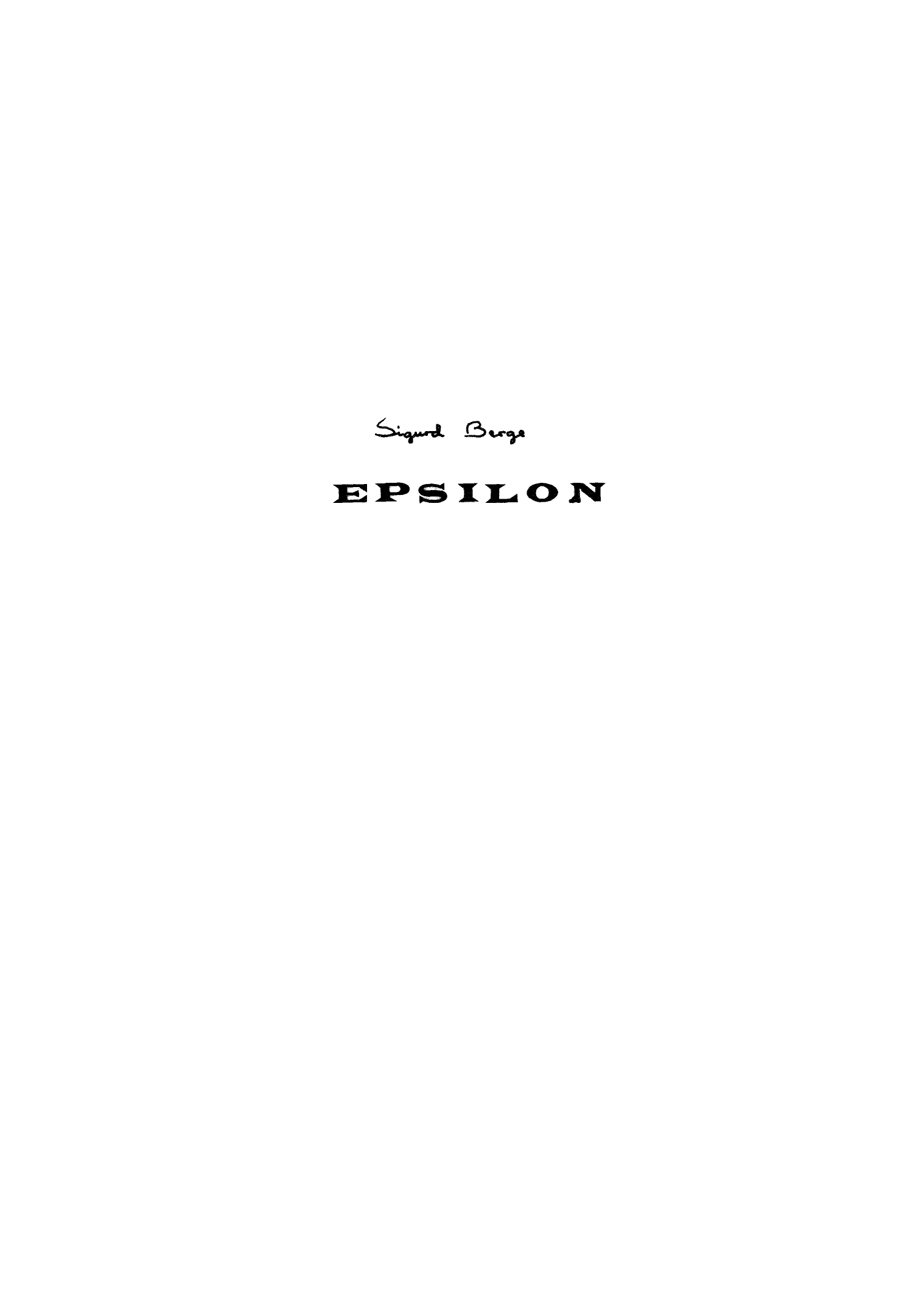 Epsilon for orkester