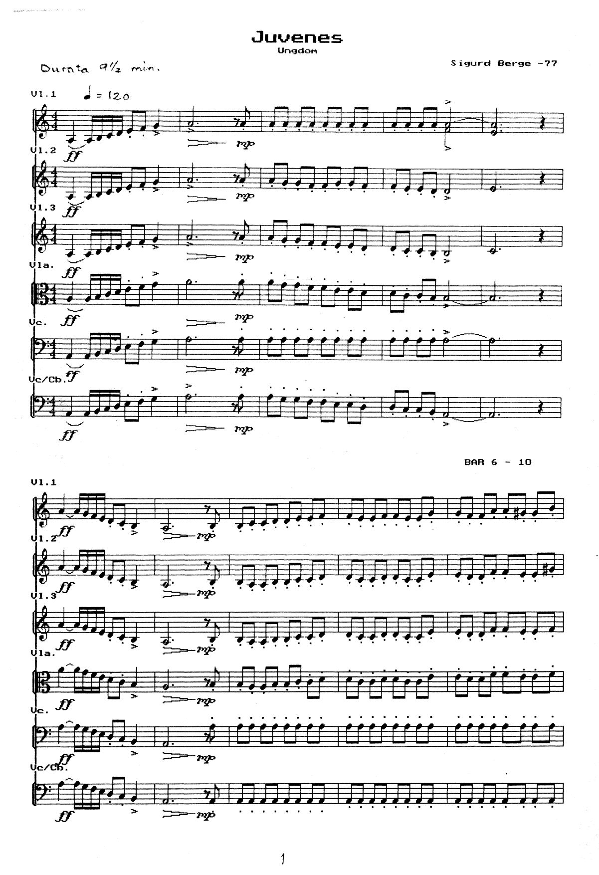 Juvenes for String Orchestra