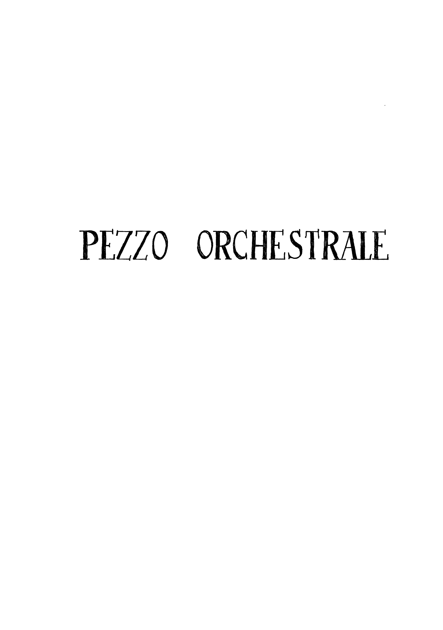 Pezzo Orchestrale