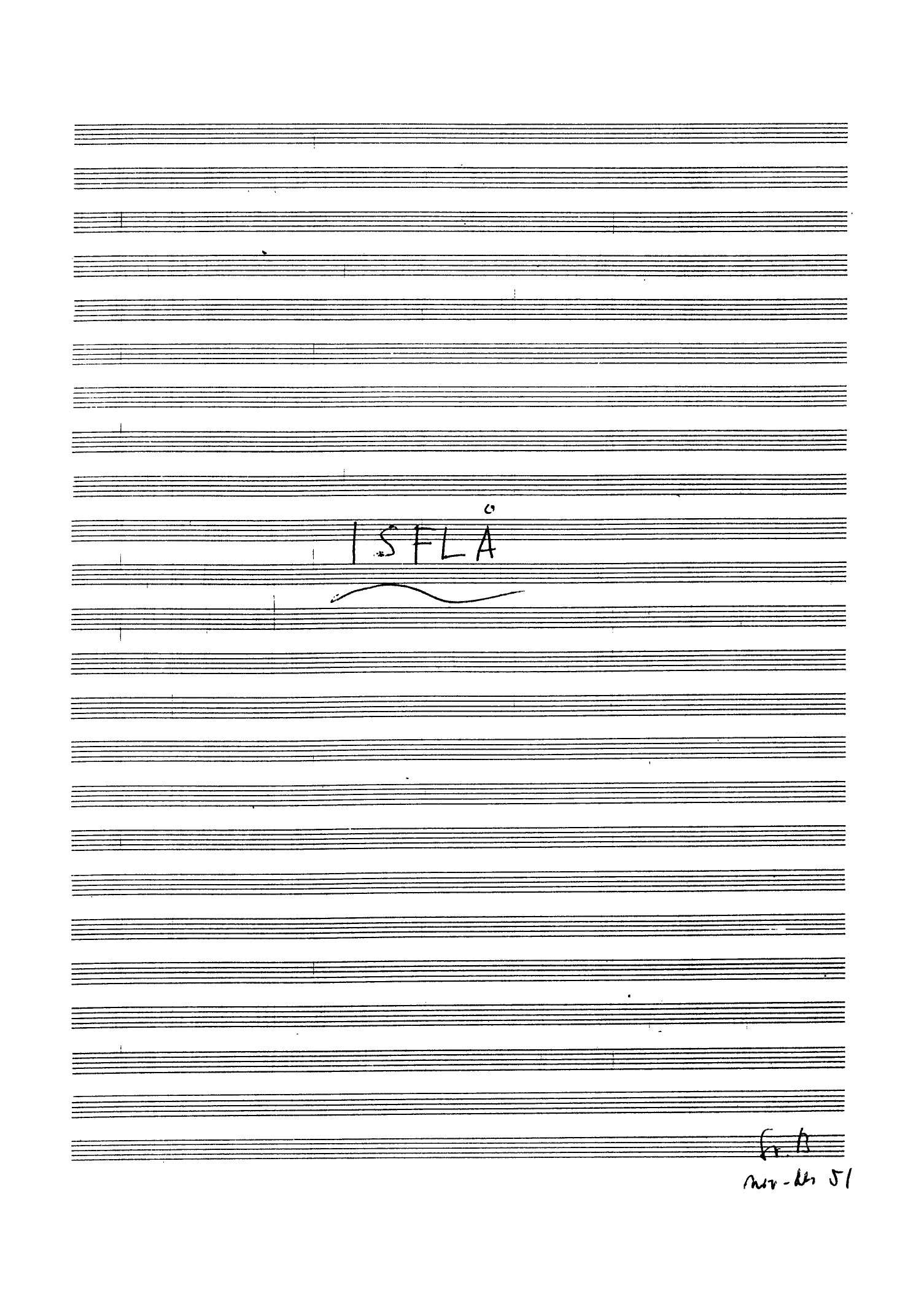 Isflå - Scenemusikk