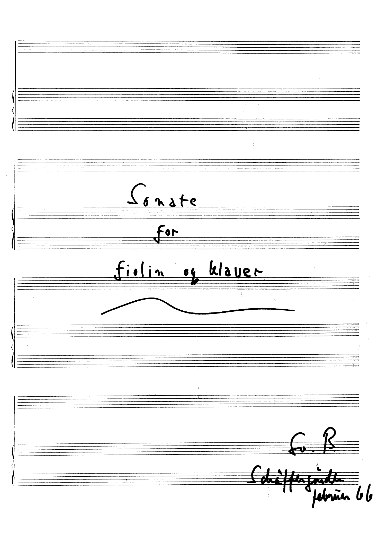 Sonate for fiolin og klaver