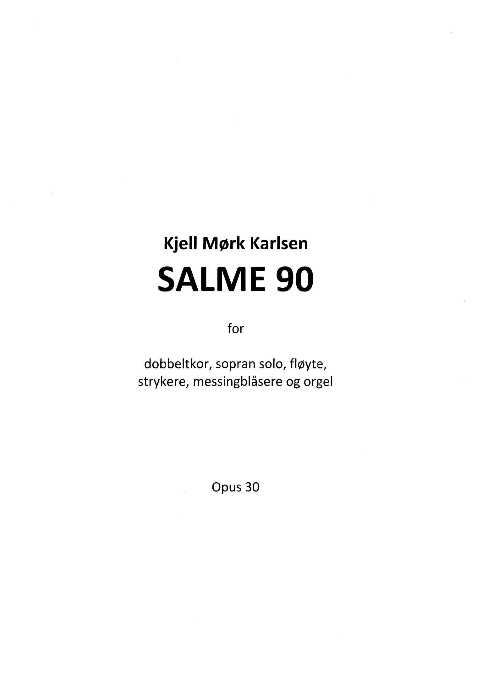 Psalm 90, Op. 30