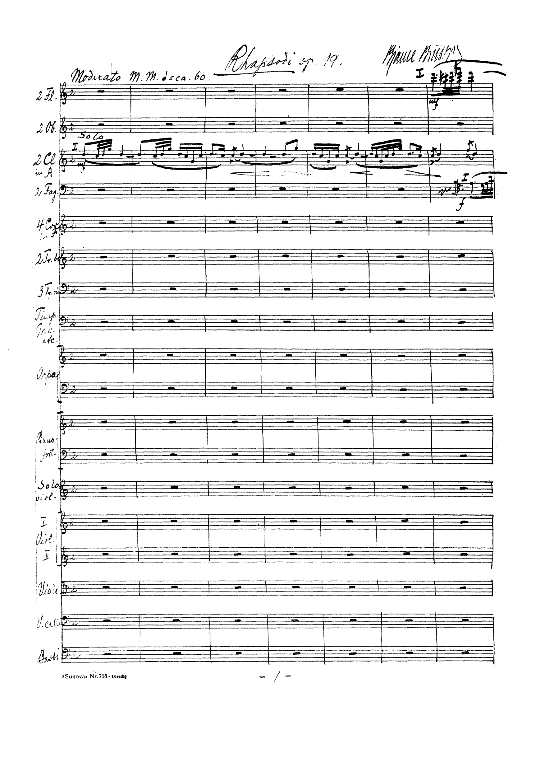 Rhapsodi for fiolin og orkester, op. 19