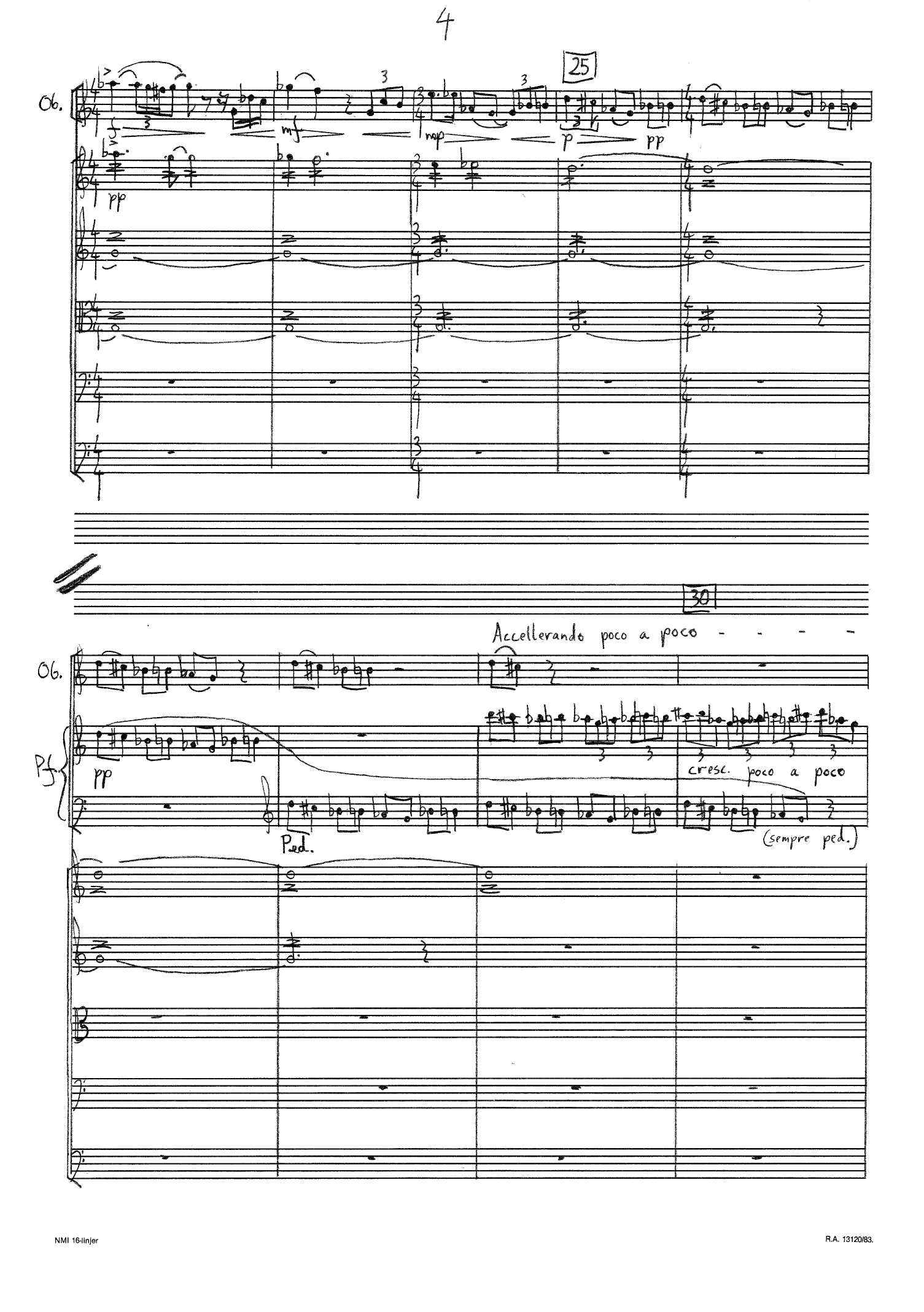 Fantasia Concertante for Oboe, Violin, Cello, Piano and String Orchestra - Image 4