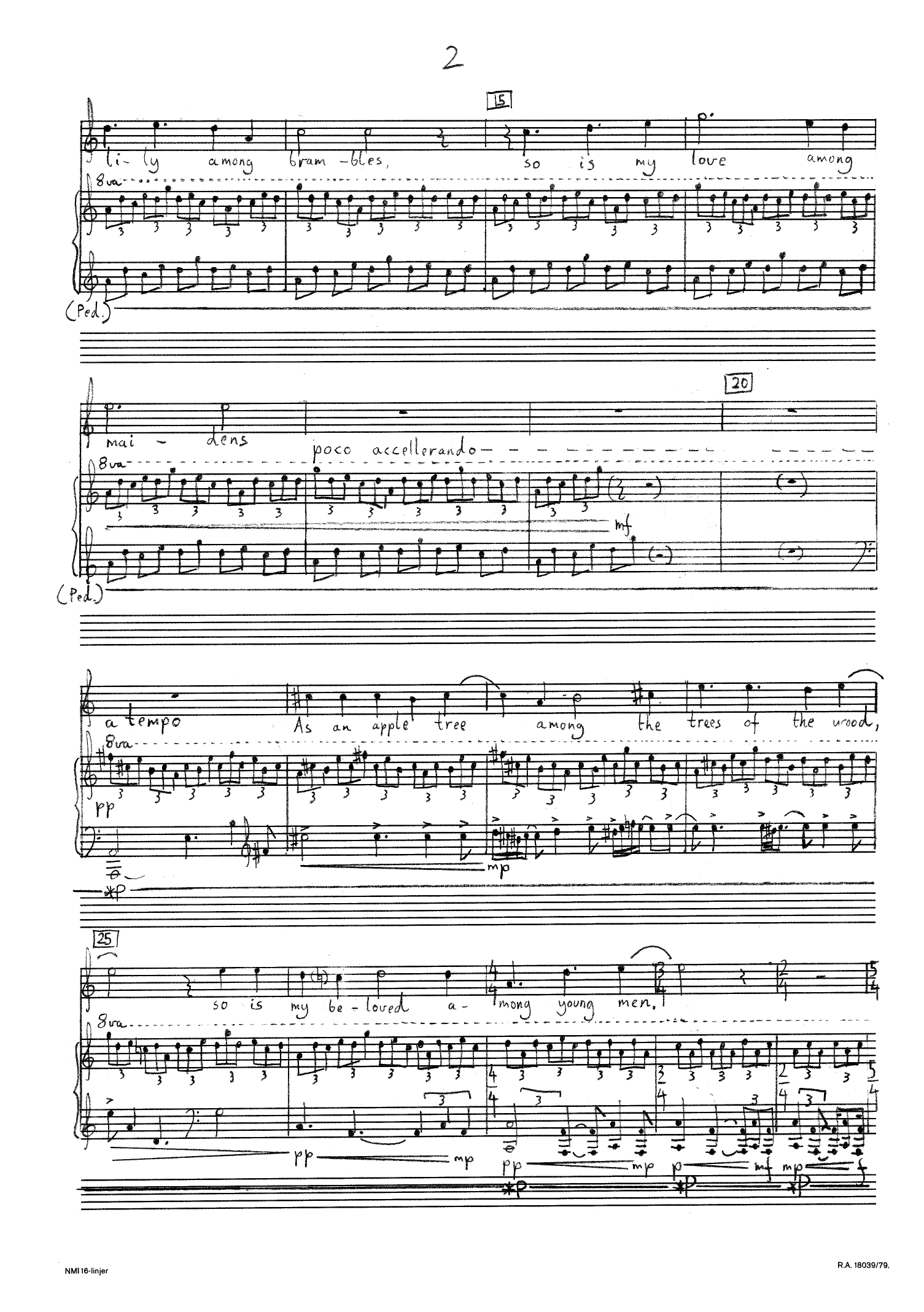 Song of Love - For Soprano, Cello and Piano - Bilde 2