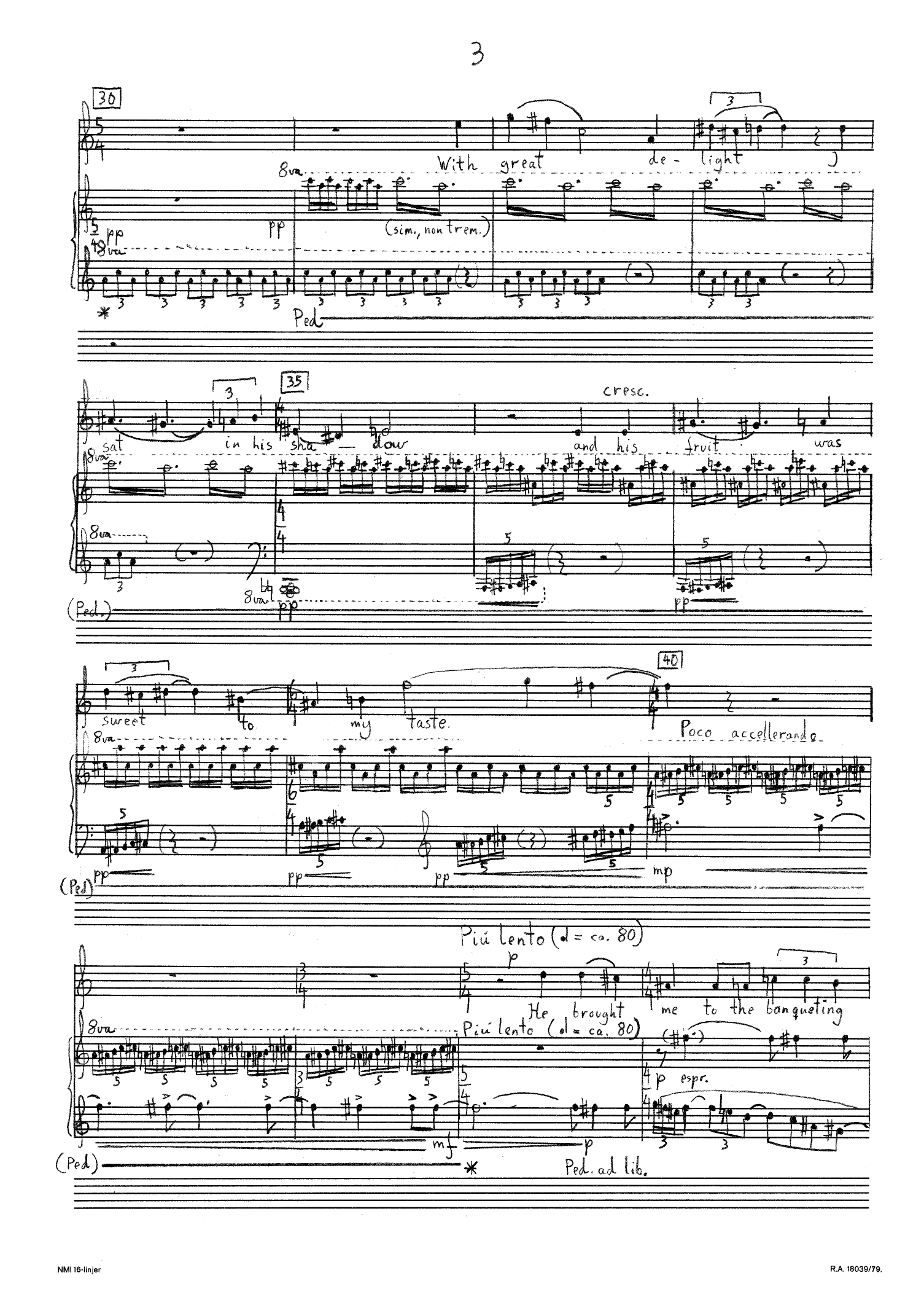 Song of Love - For Soprano, Cello and Piano - Bilde 3