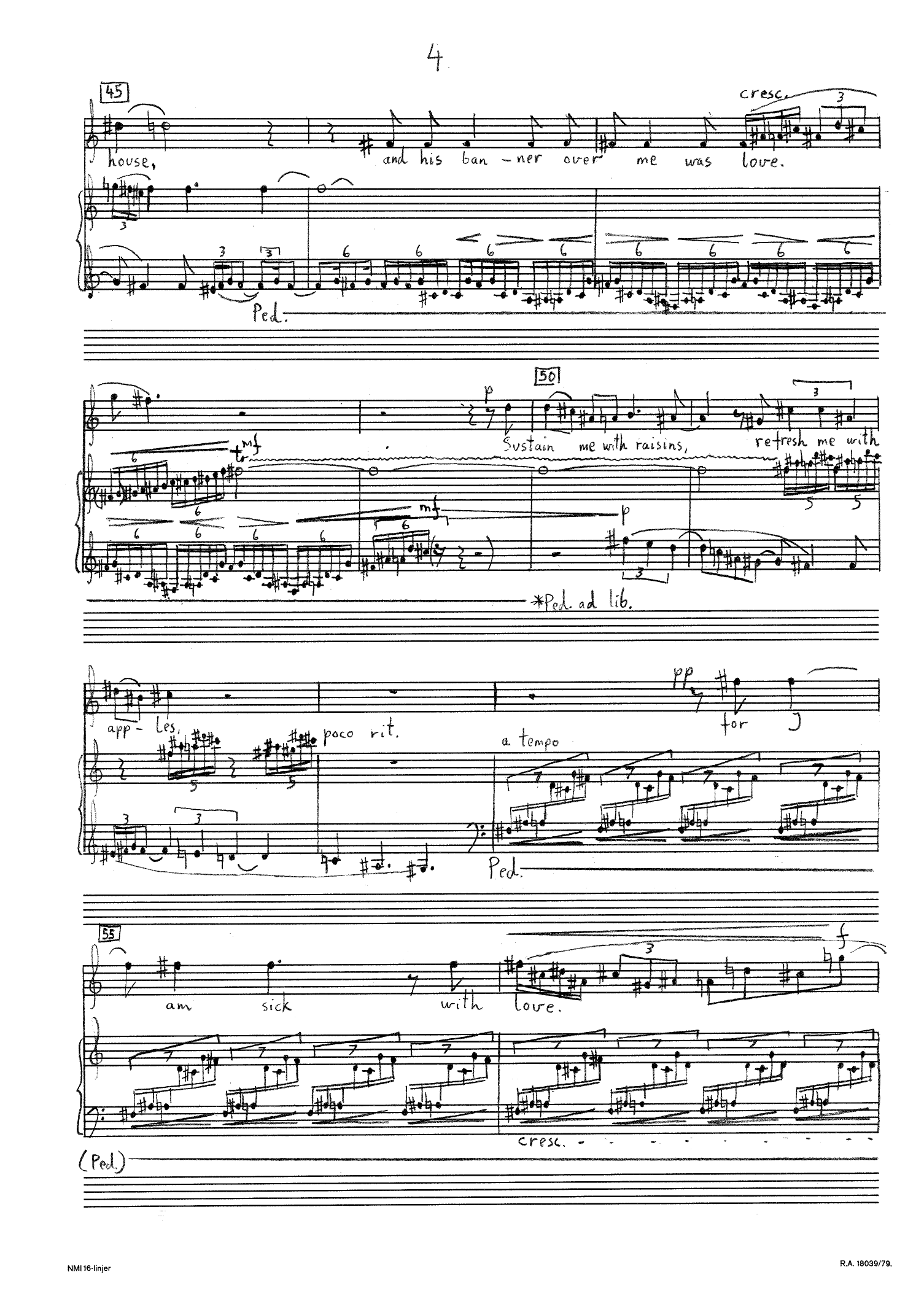 Song of Love - For Soprano, Cello and Piano - Bilde 4