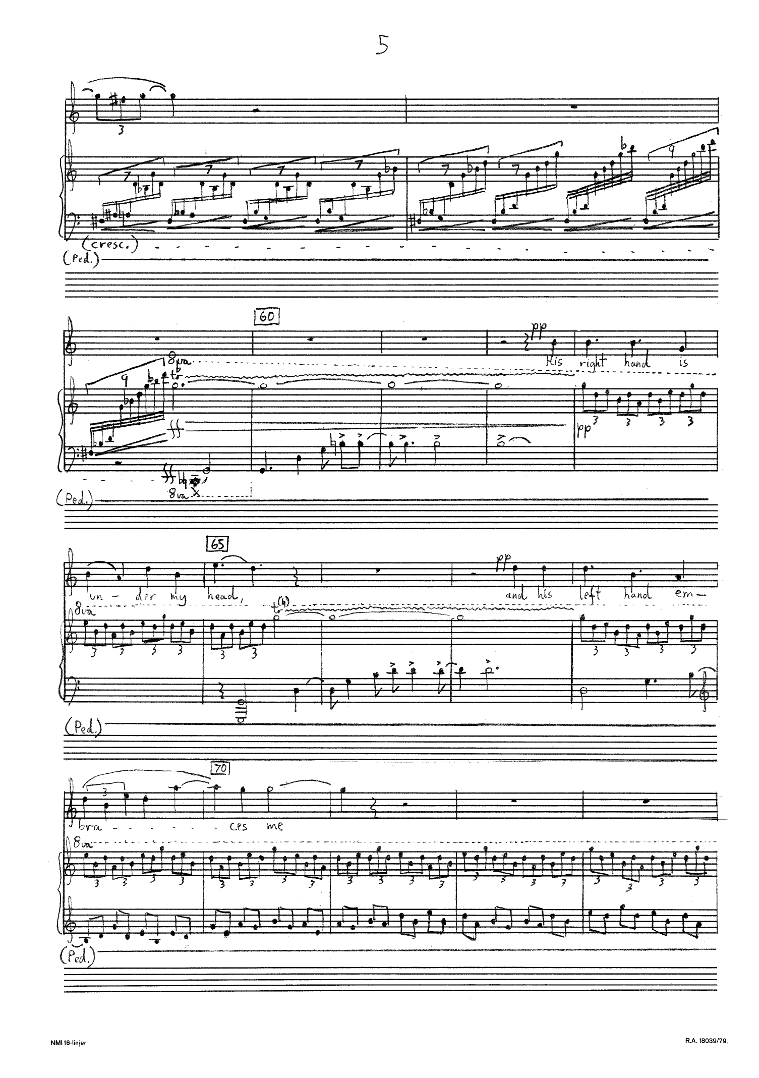 Song of Love - For Soprano, Cello and Piano - Bilde 5