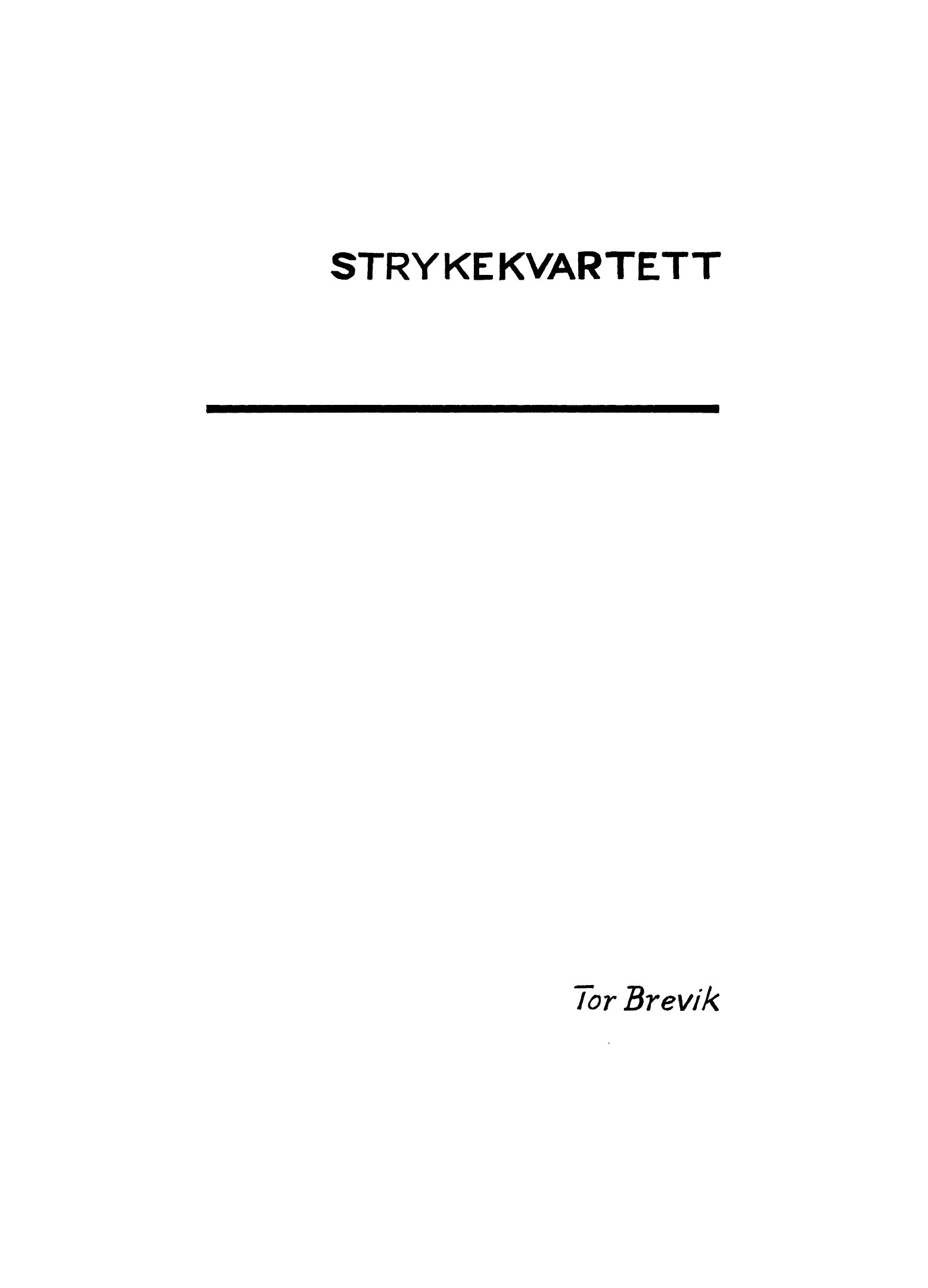 Strykekvartett