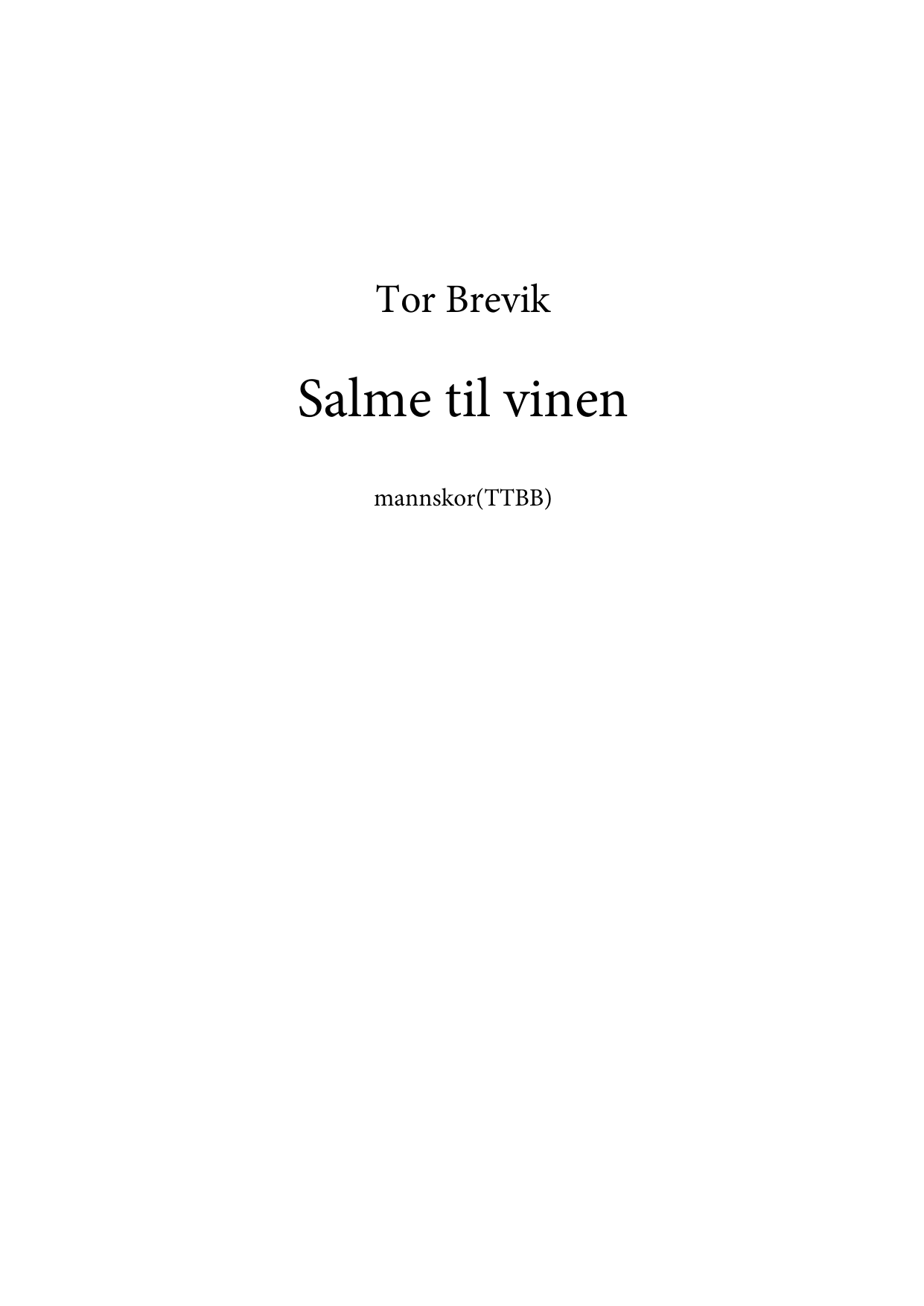 Salme til vinen