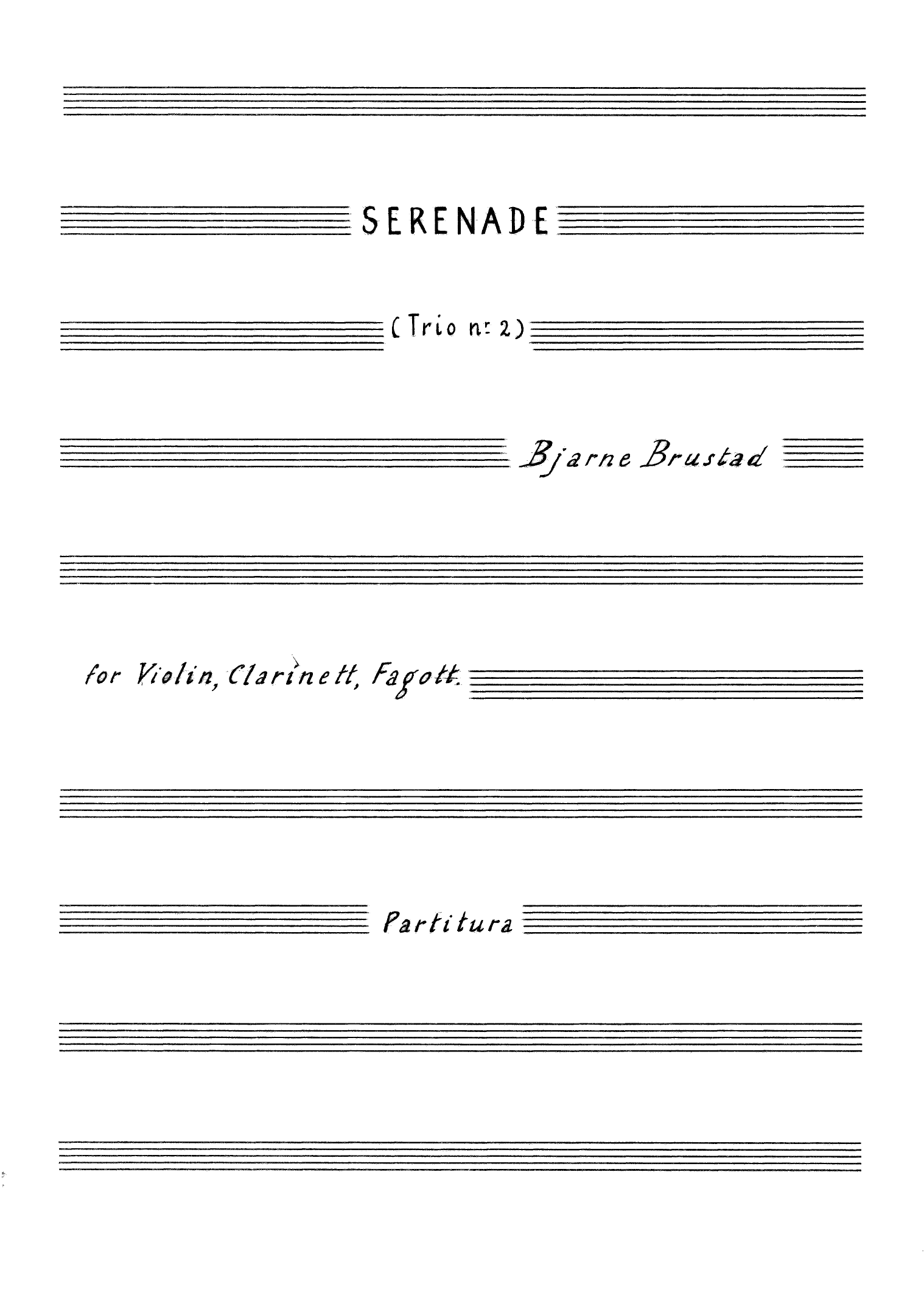 Serenade for Violin, Clarinet and Bassoon