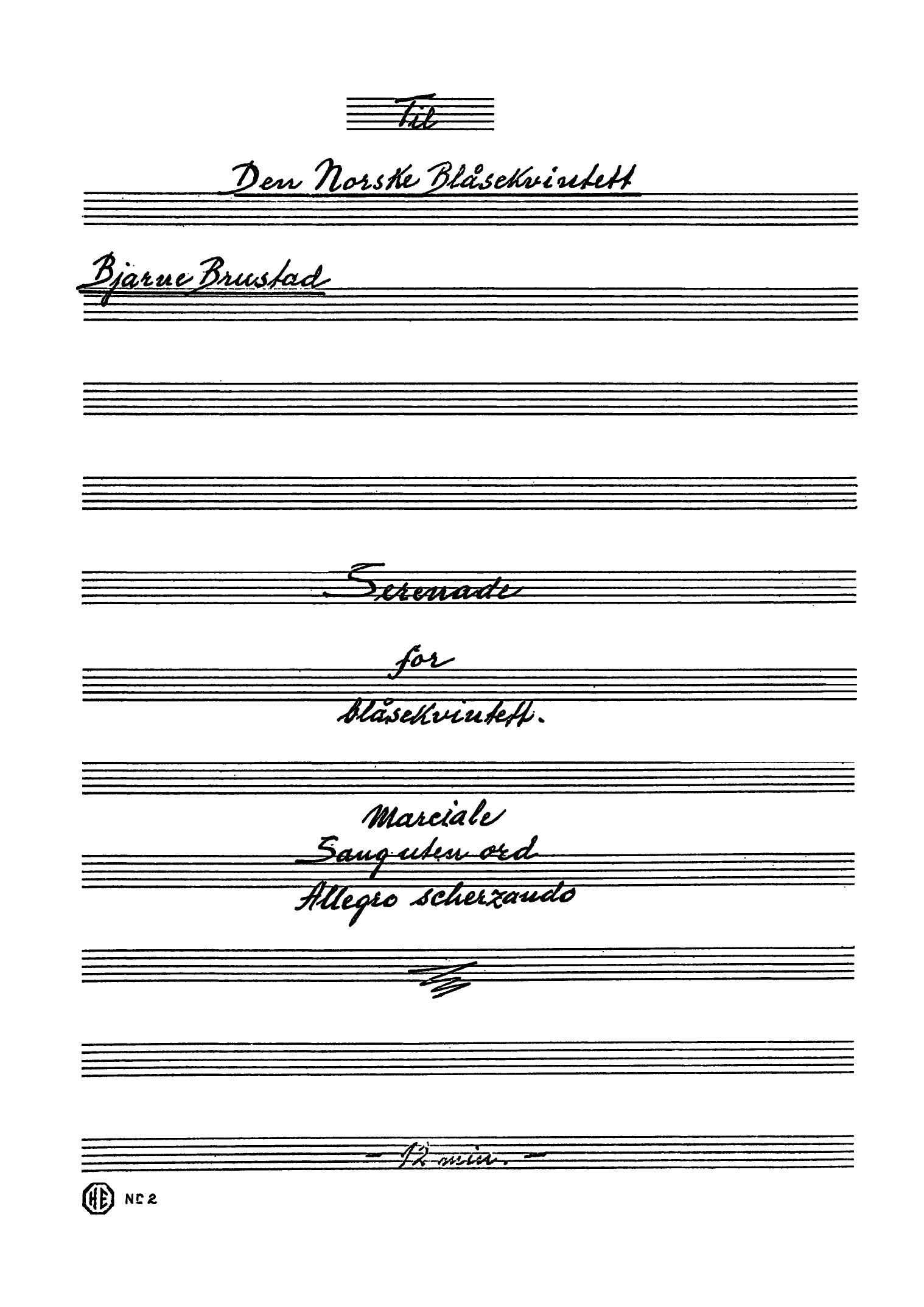 Serenade for Wind Quintet