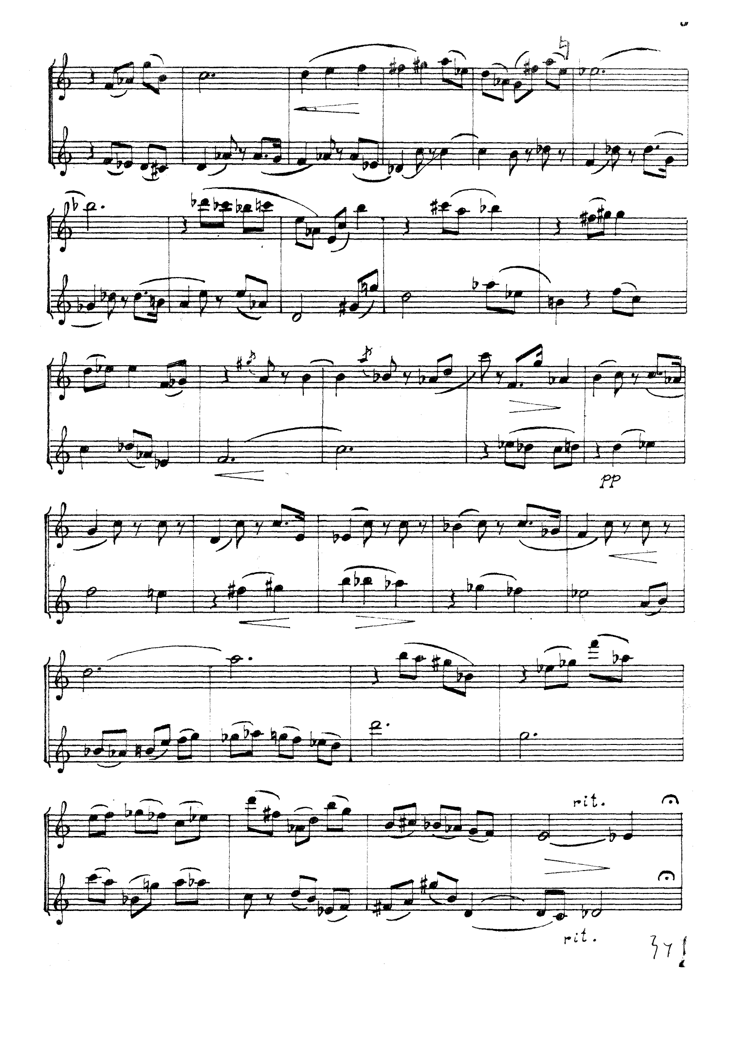 Duet for Flute and Oboe (or Bassoon) - Image 3