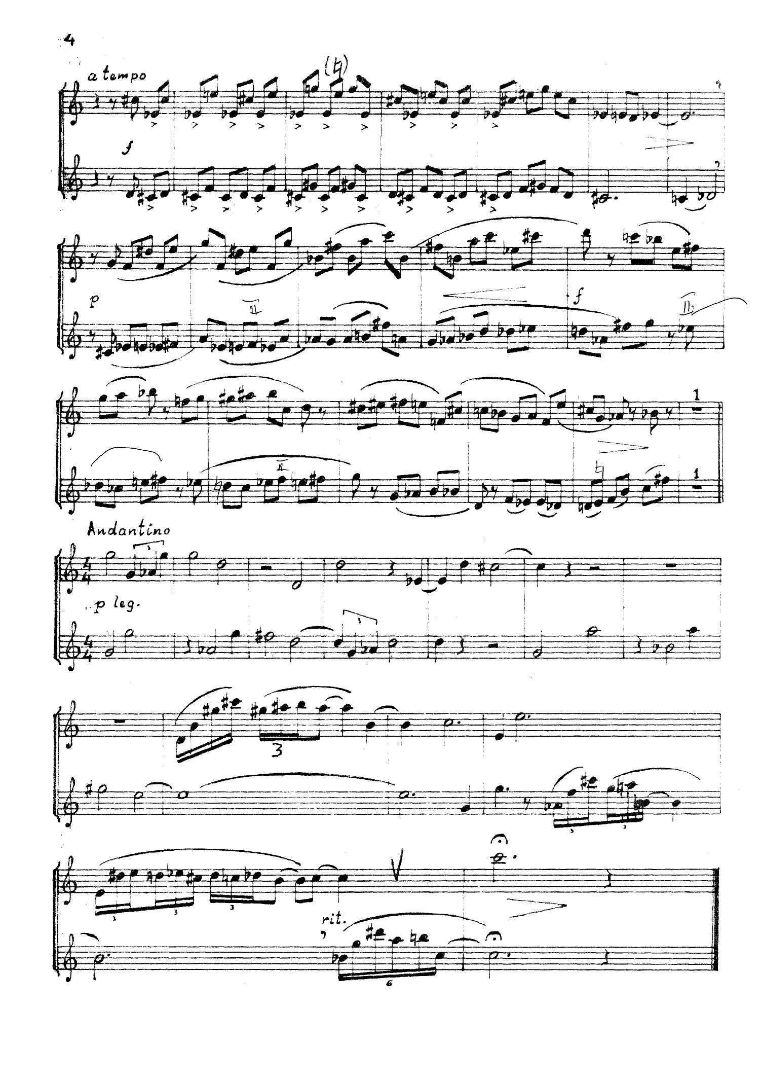 Duet for Flute and Oboe (or Bassoon) - Image 4